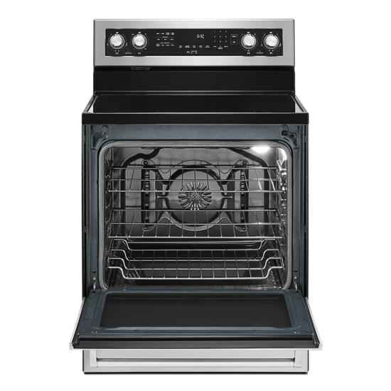Model: KFEG504KPS | KitchenAid 30-Inch 5 Element Electric Convection Range with PrintShield™ Finish