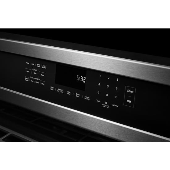 KitchenAid 30-Inch 5-Burner GAS Convection Range with PrintShield Finish Stainless Steel