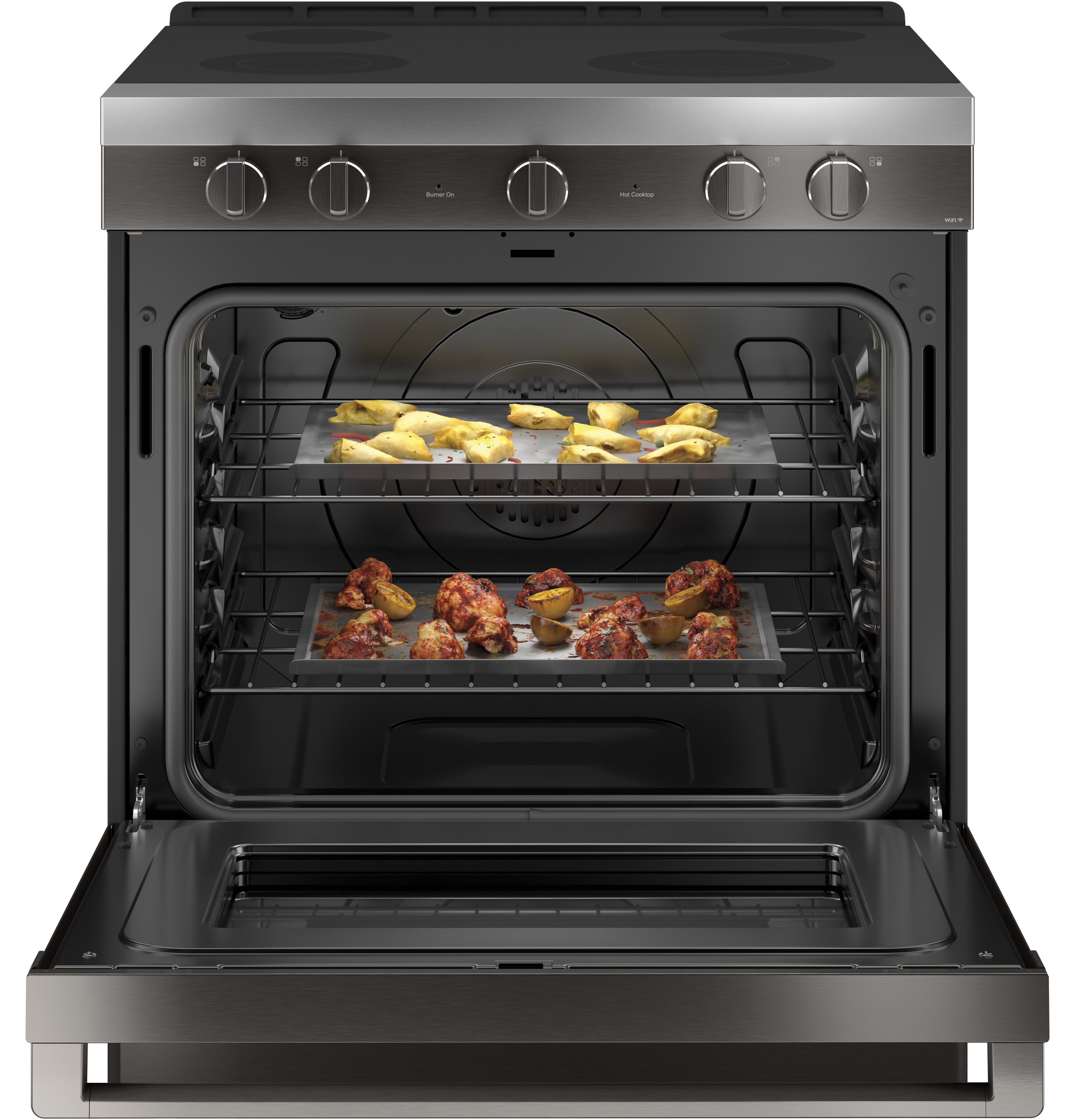Haier QSS740BNTS 30" Smart SlideIn Electric Range with Convection