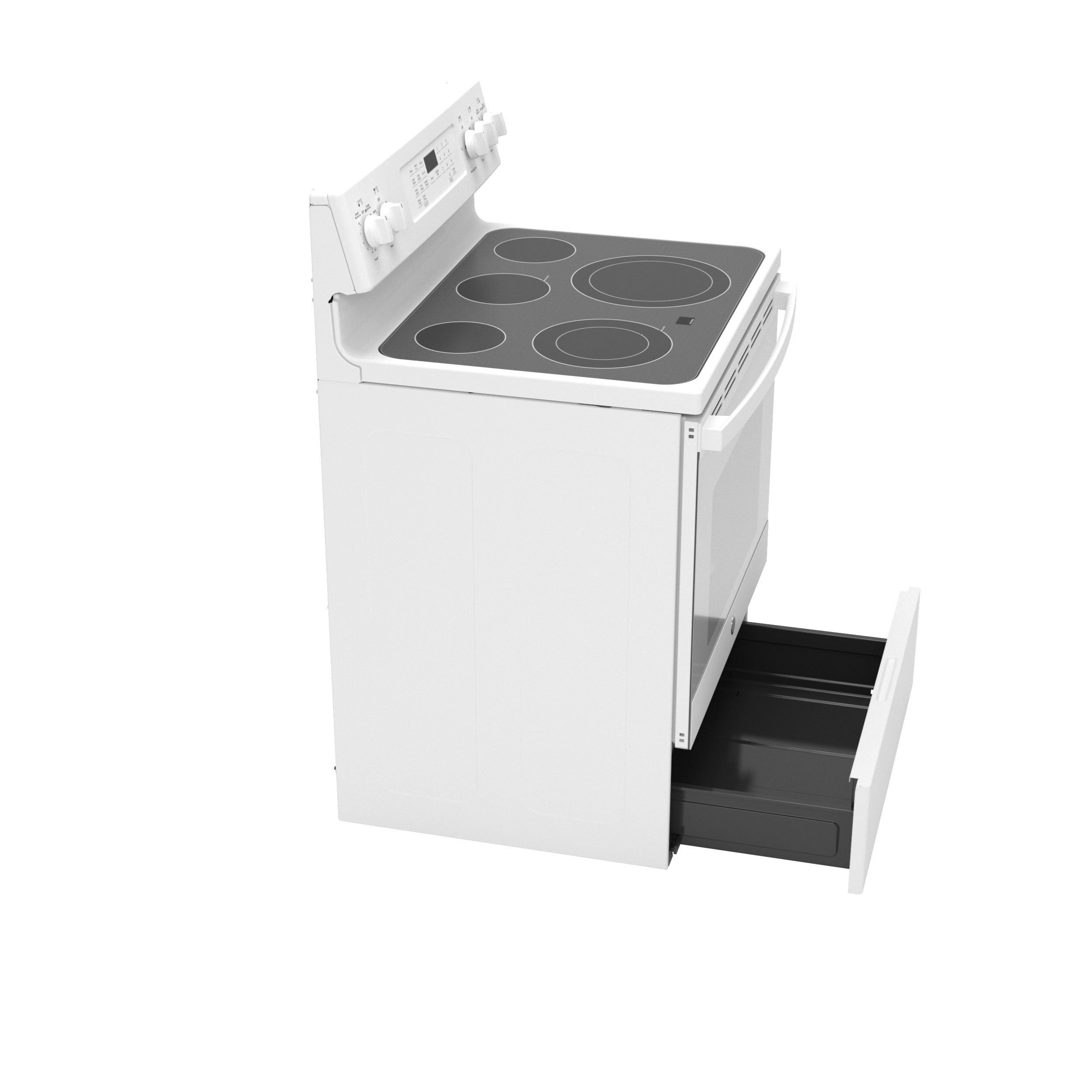 GE JB735DPWW GE® 30" FreeStanding Electric Convection Range with No Preheat Air Fry