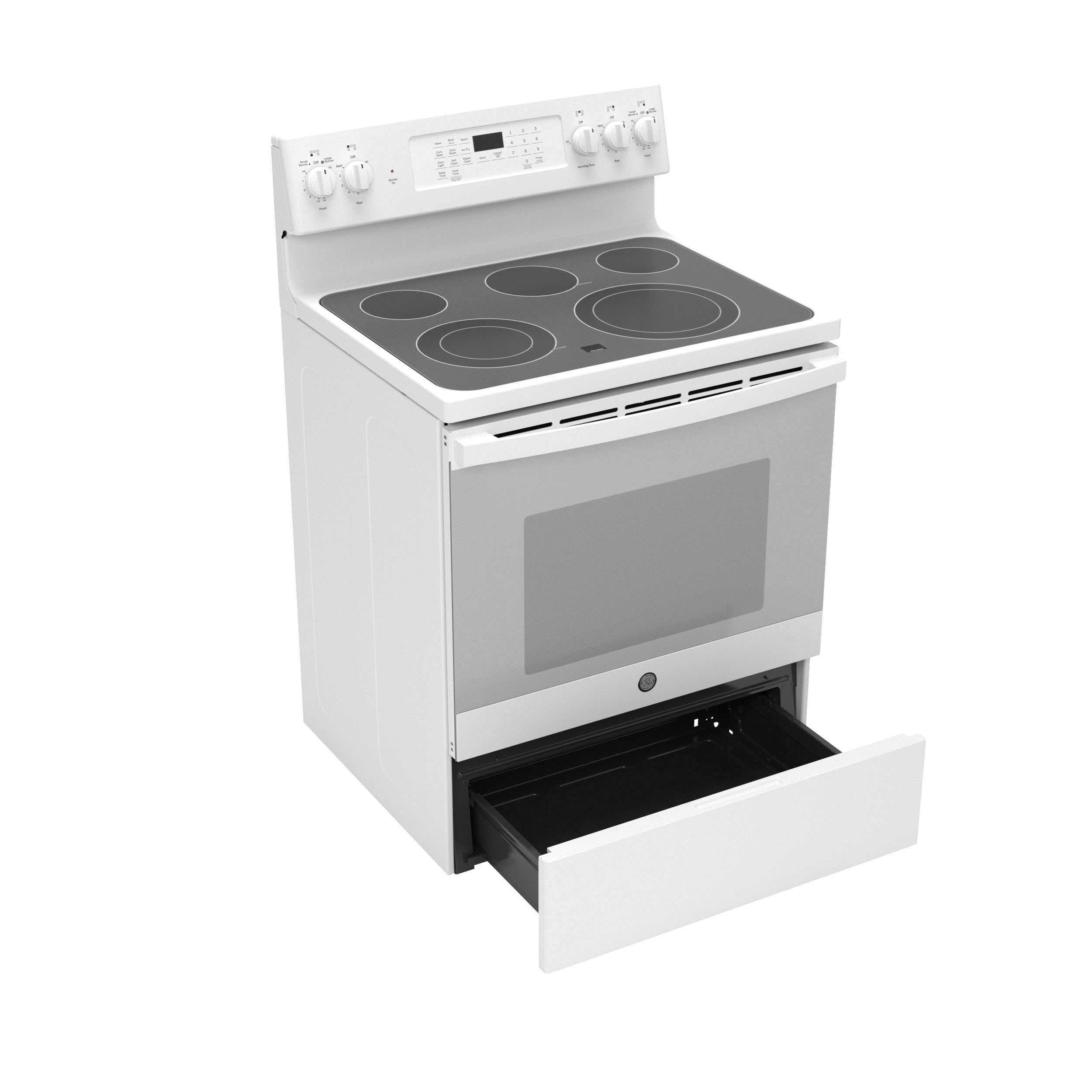 GE JB735DPWW GE® 30" FreeStanding Electric Convection Range with No Preheat Air Fry