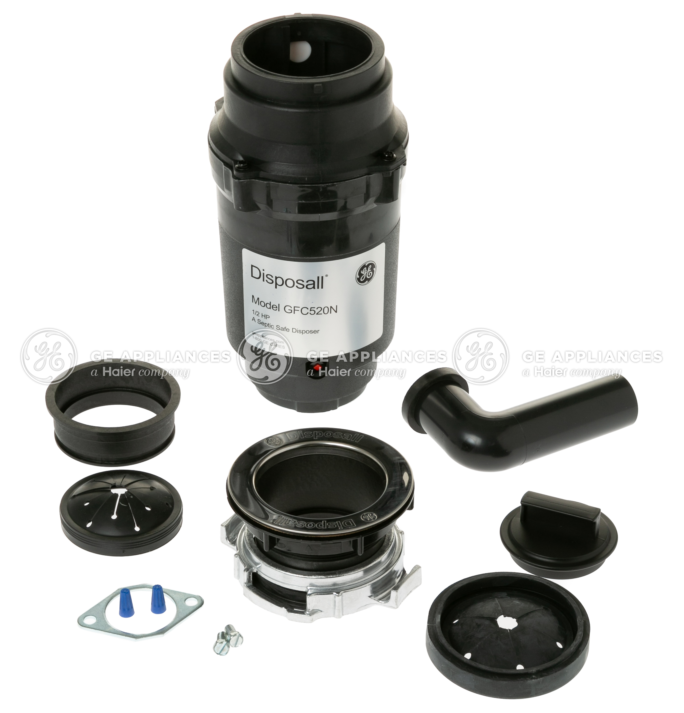 GE GFC520N GE® 1/2 HP Continuous Feed Garbage Disposer NonCorded