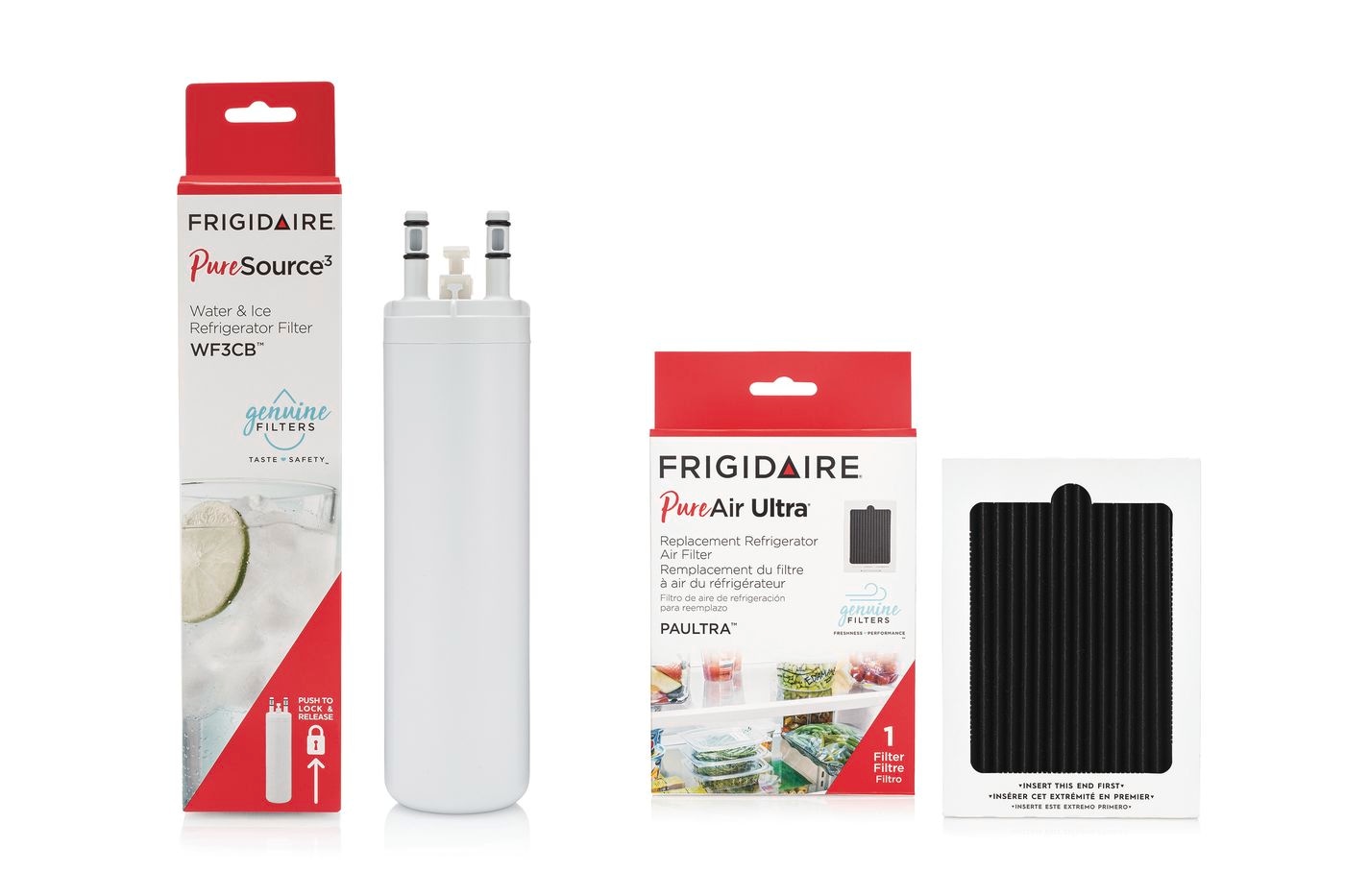 Frigidaire PureSource 3® Replacement Ice and Water Filter (WF3CB) and Air Filter (PAULTRA)
