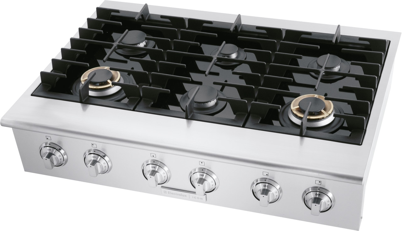 Electrolux ICON Professional Series - E36GC76PRS - 36 Gas Slide-In Cooktop-E36GC76PRS  | Appliance Alley