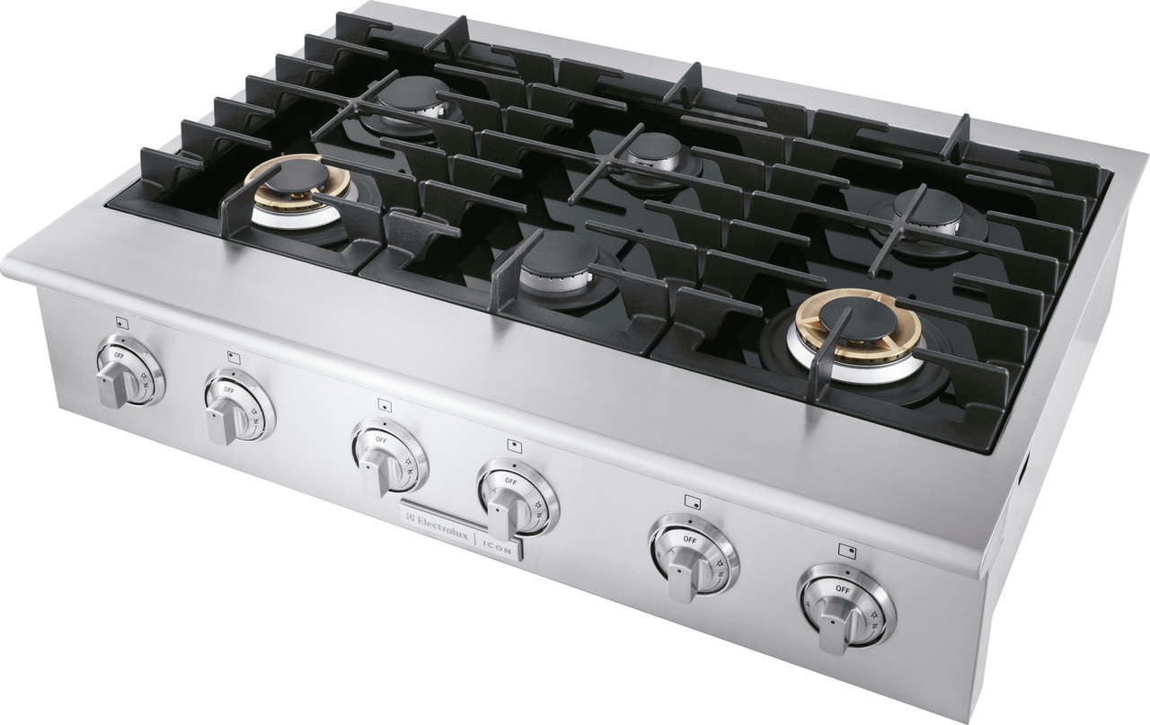 Electrolux ICON Professional Series - E36GC76PRS - 36 Gas Slide-In Cooktop-E36GC76PRS  | Appliance Alley