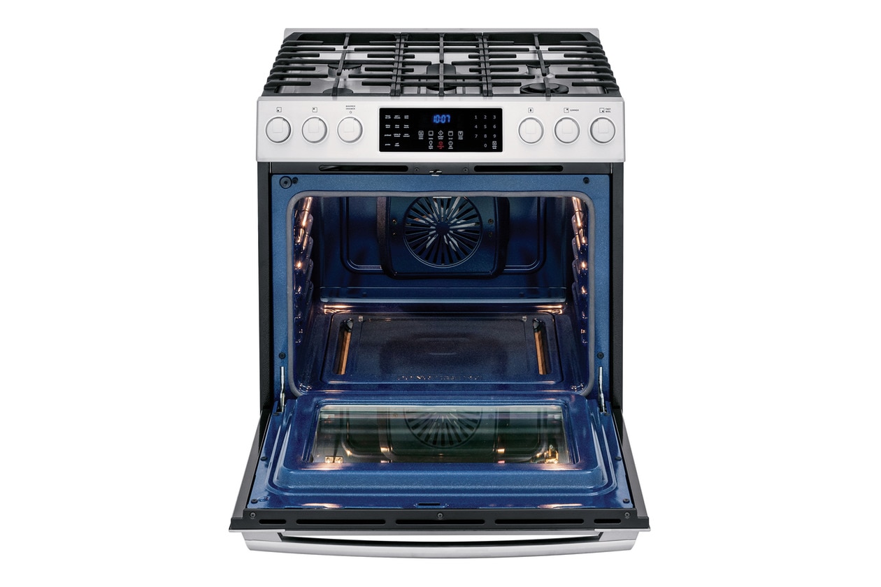 Model: EI30GF45QS | Electrolux 30" Gas Front Control Freestanding Range