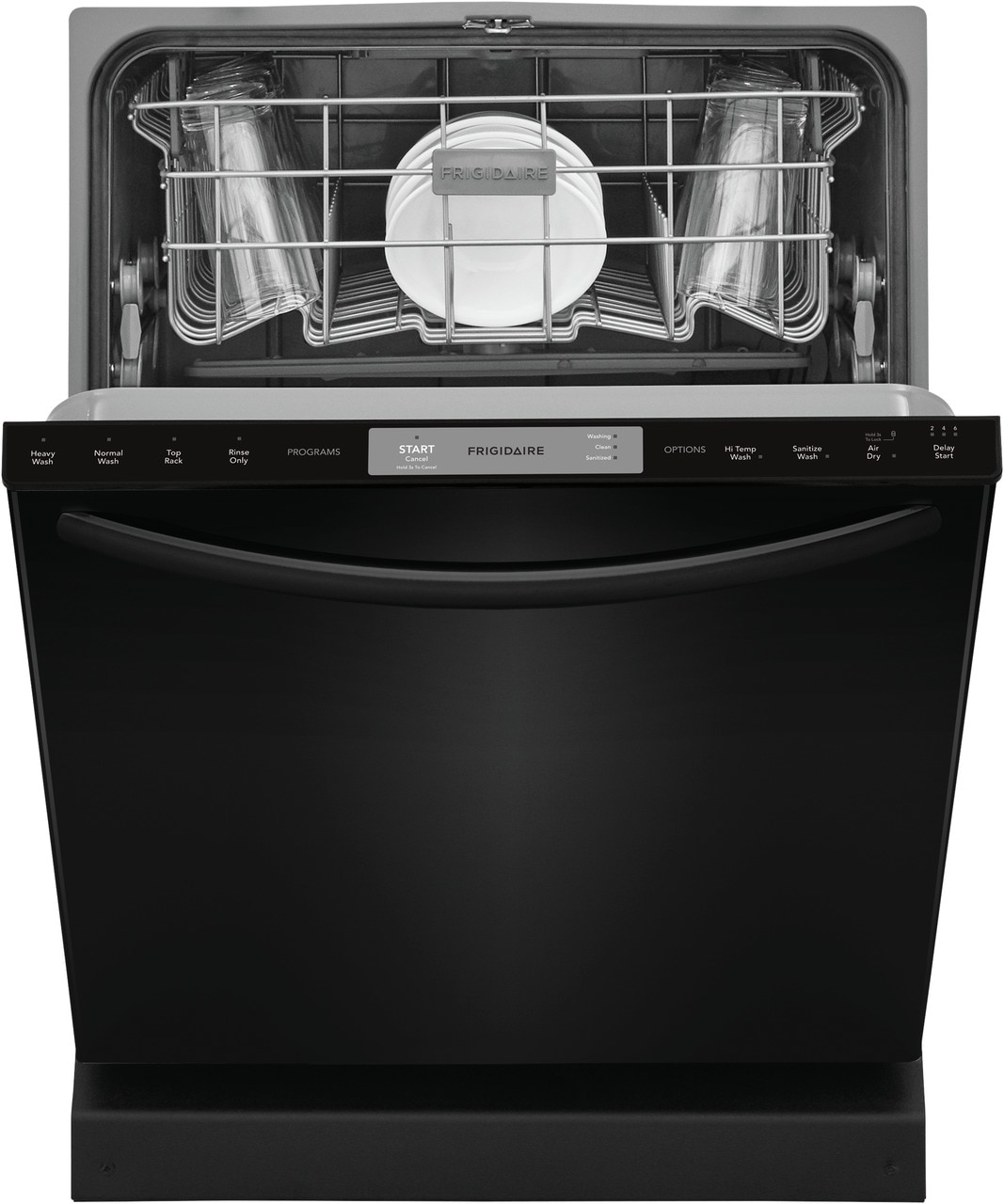 Frigidaire - 24 Built-In Dishwasher - Black