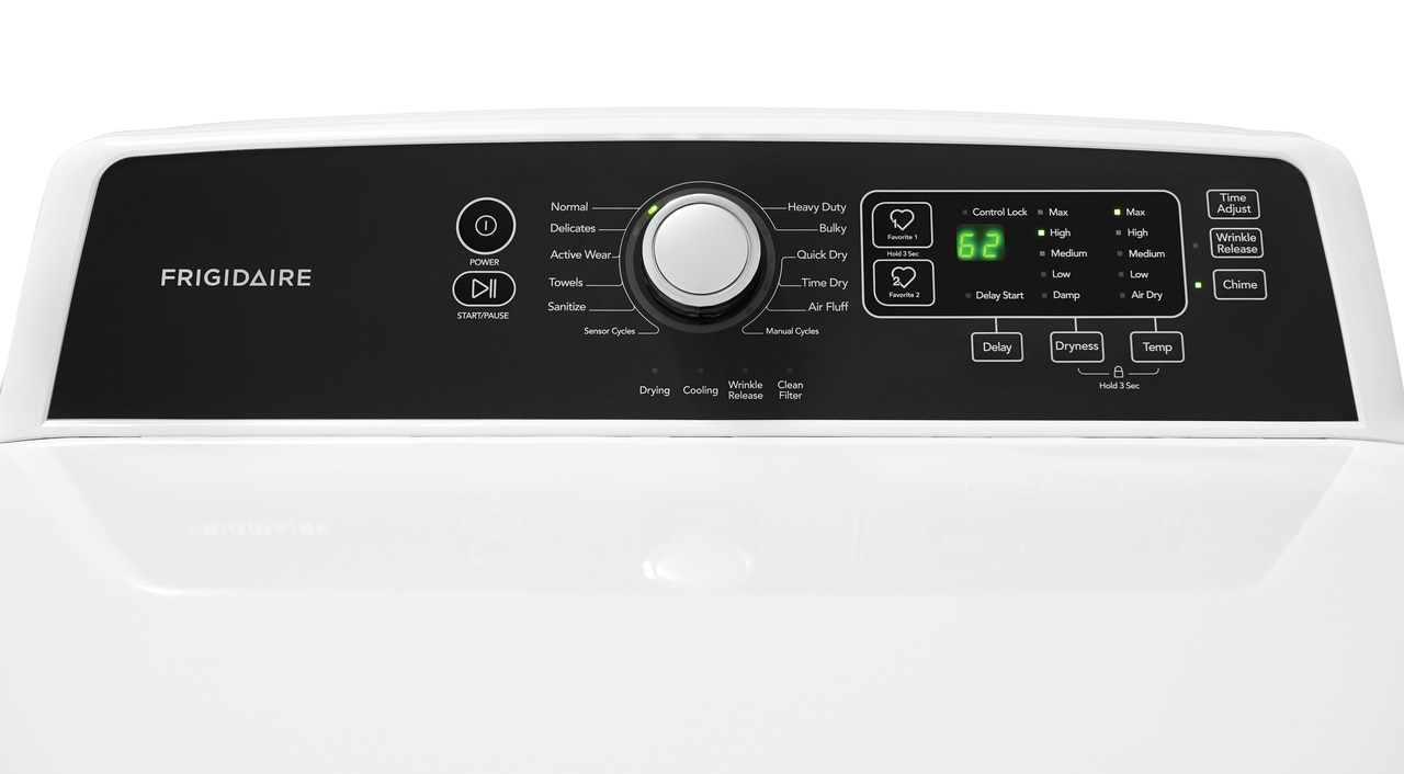 Element Electronics 6.7 cu. ft. Front Load Gas Dryer in White