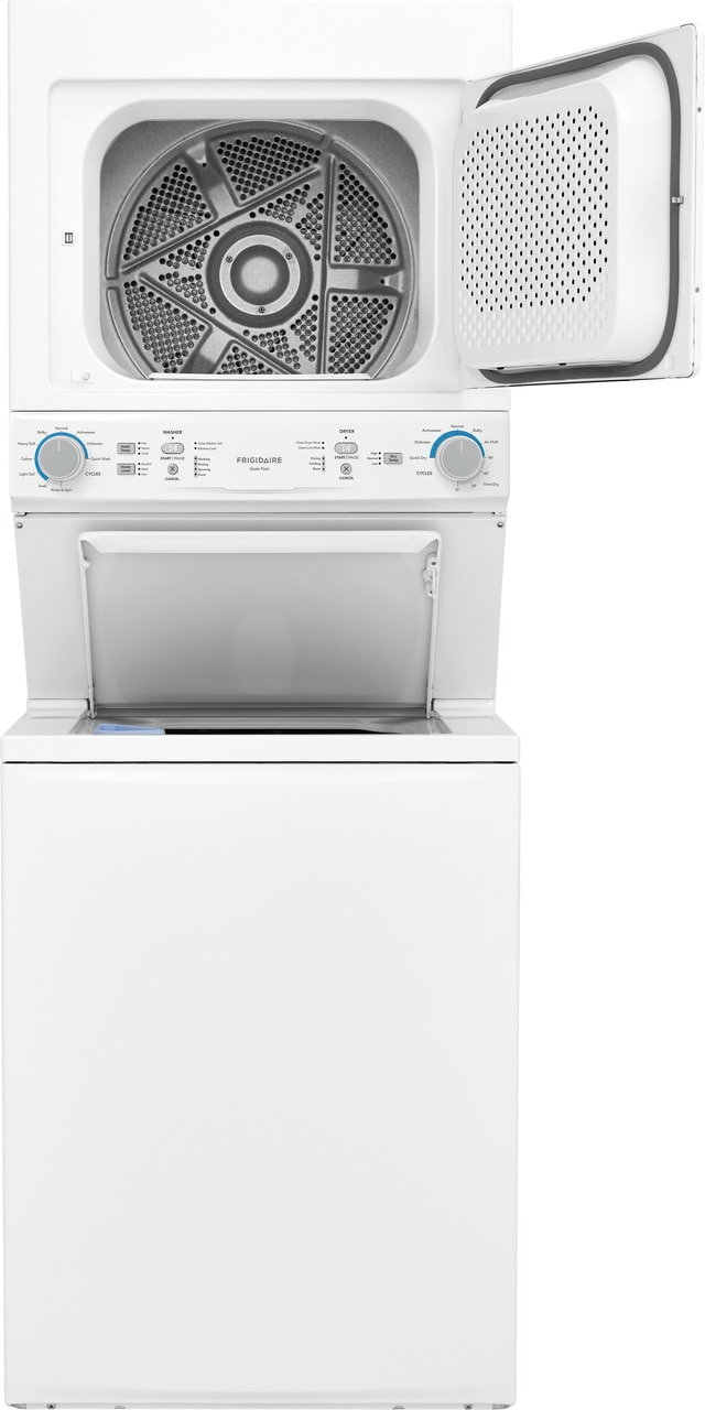 Model: FLCG7522AW | Frigidaire Gas Washer/Dryer Laundry Center - 3.9 Cu. Ft Washer and 5.5 Cu. Ft. Dryer