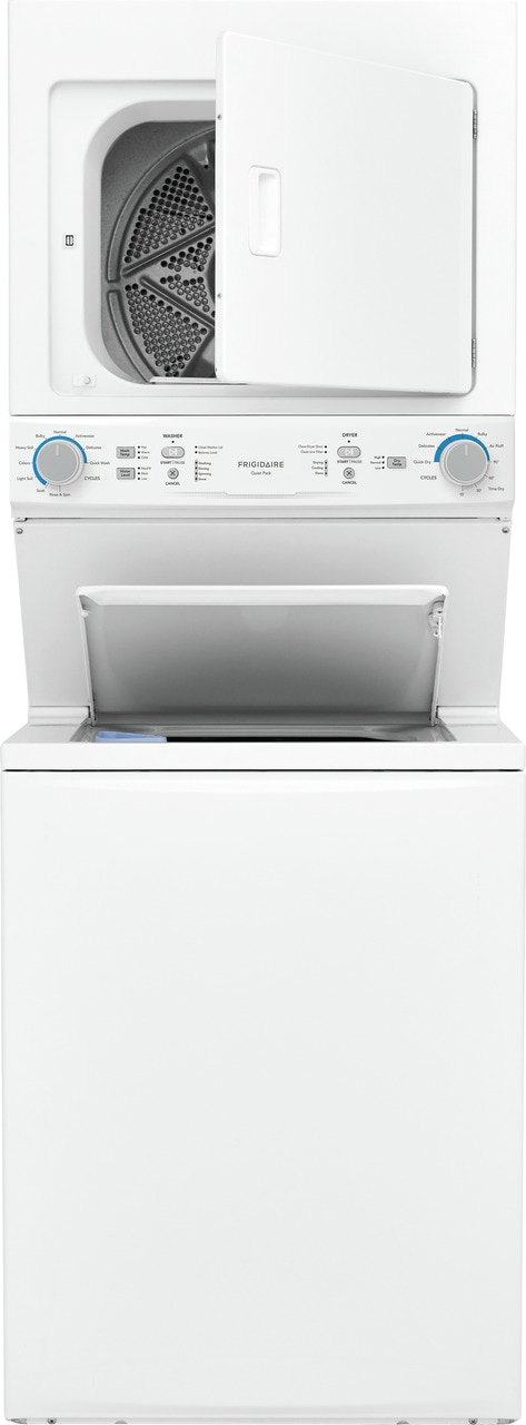 Model: FLCG7522AW | Frigidaire Gas Washer/Dryer Laundry Center - 3.9 Cu. Ft Washer and 5.5 Cu. Ft. Dryer