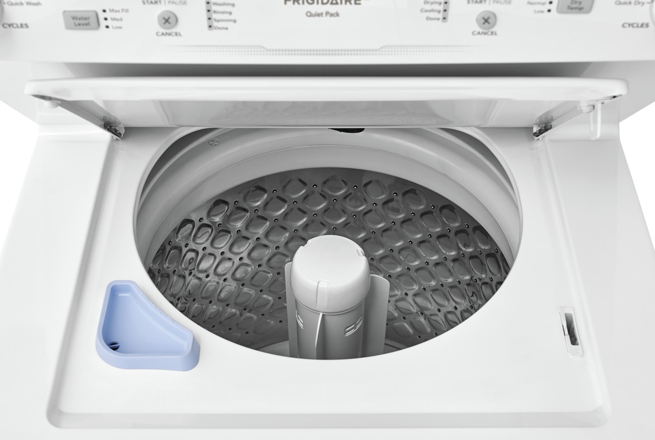 Model: FLCG7522AW | Frigidaire Gas Washer/Dryer Laundry Center - 3.9 Cu. Ft Washer and 5.5 Cu. Ft. Dryer