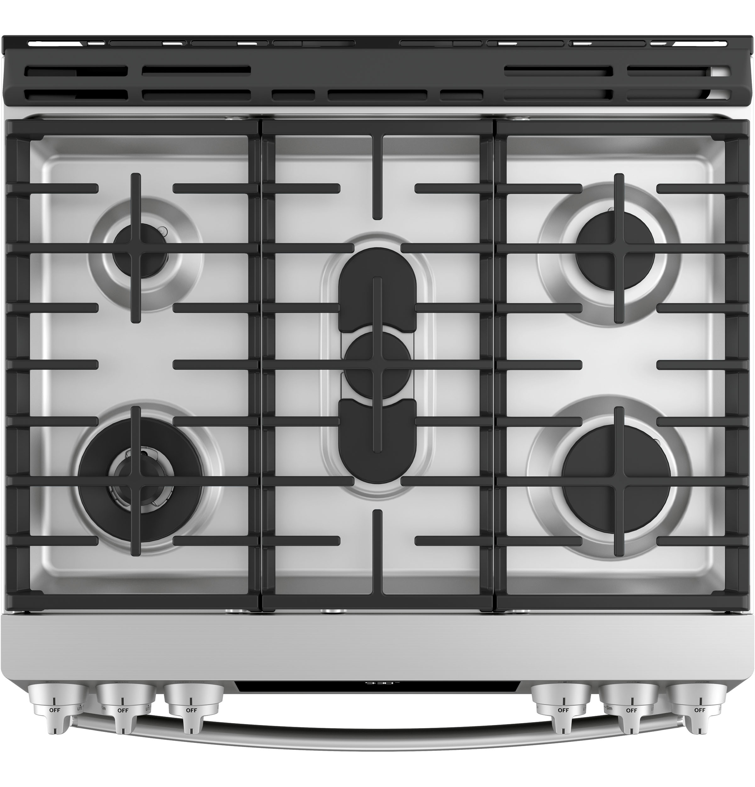 Model: PGS930YPFS | GE Profile GE Profile™ 30" Smart Slide-In Front-Control Gas Fingerprint Resistant Range with No Preheat Air Fry