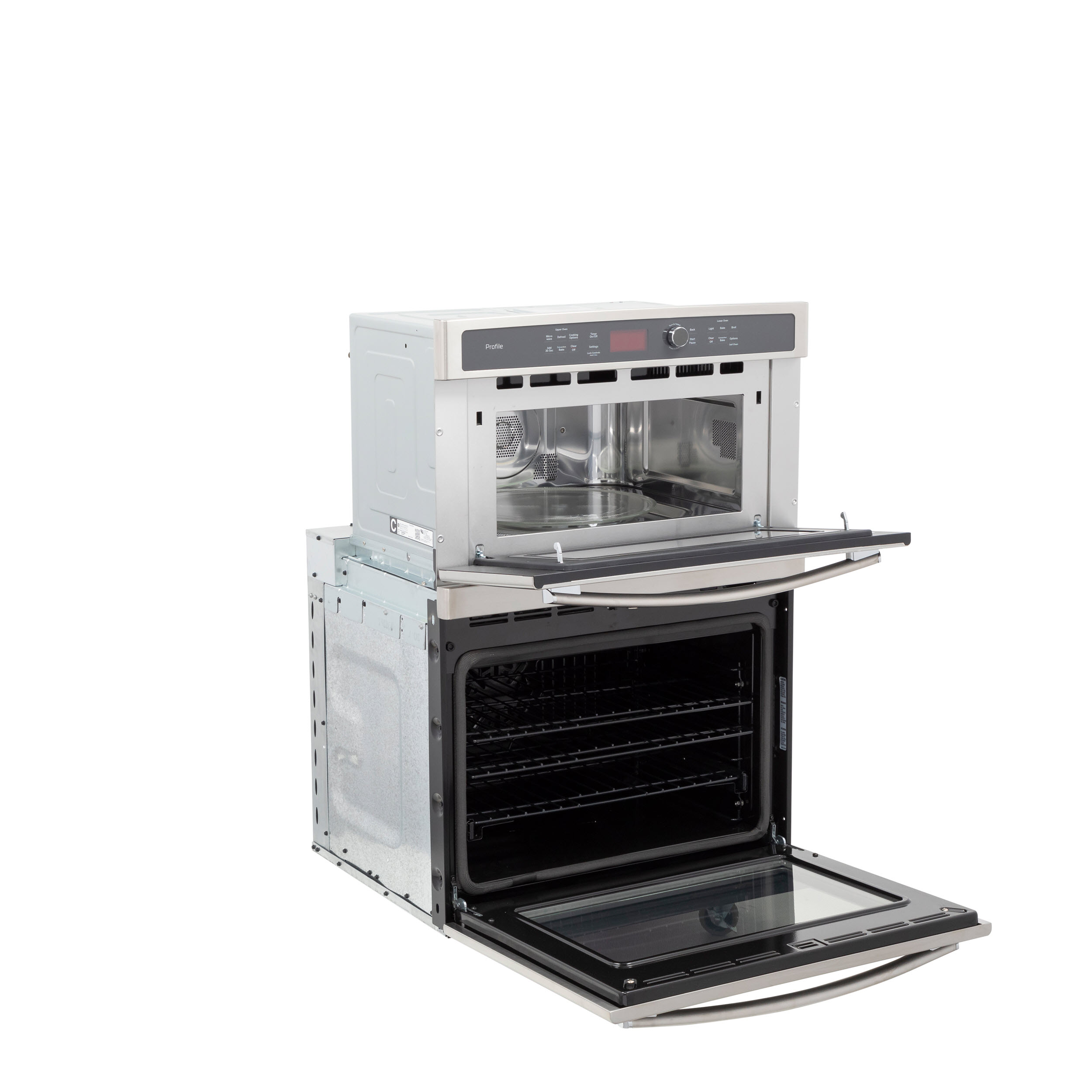 GE Profile™ Series 30 Built-In Double Microwave/Convection Oven -  PT970SRSS - GE Appliances