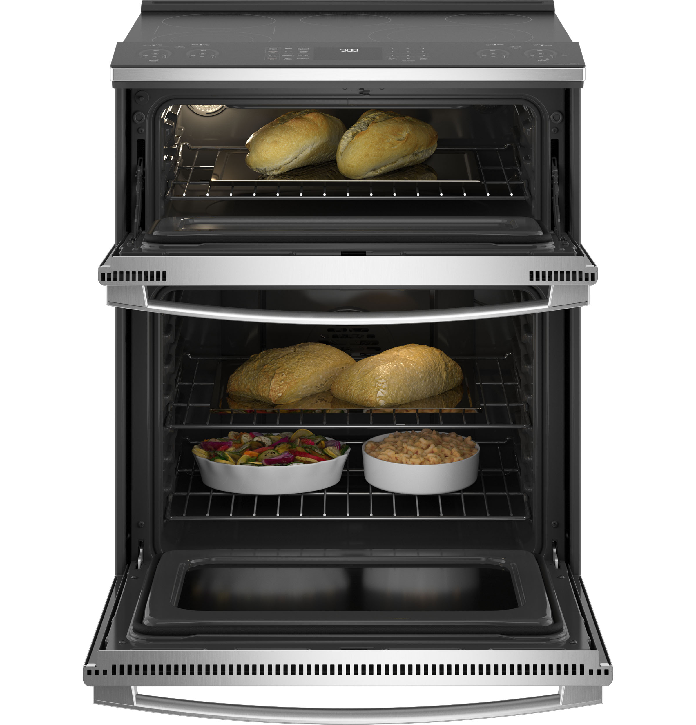 GE Profile PS960YPFS GE Profile™ 30" Smart SlideIn Electric Double Oven Convection