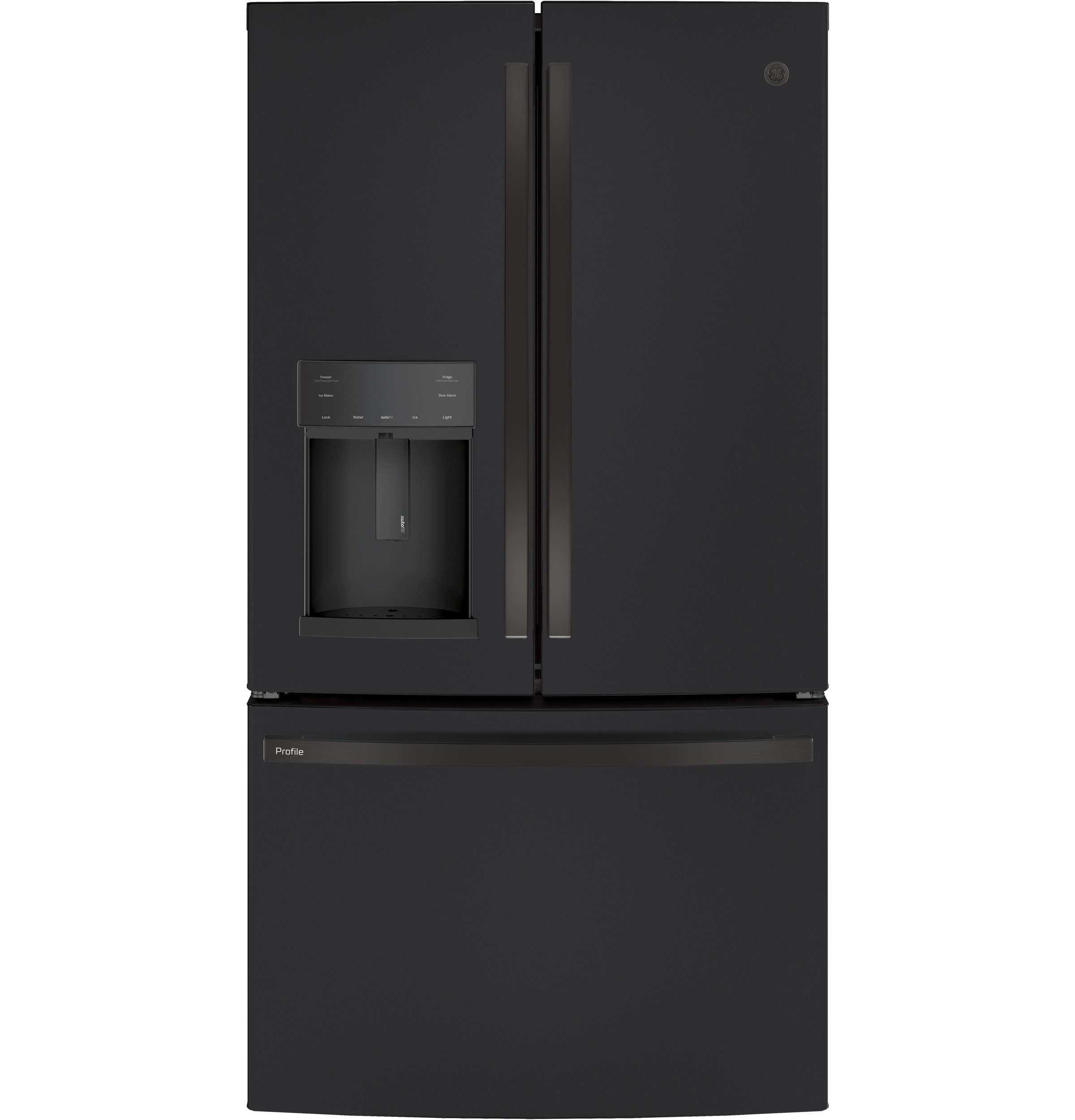 Model: PYE22KELDS | GE Profile GE Profile™ Series ENERGY STAR® 22.1 Cu. Ft. Counter-Depth French-Door Refrigerator with Hands-Free AutoFill