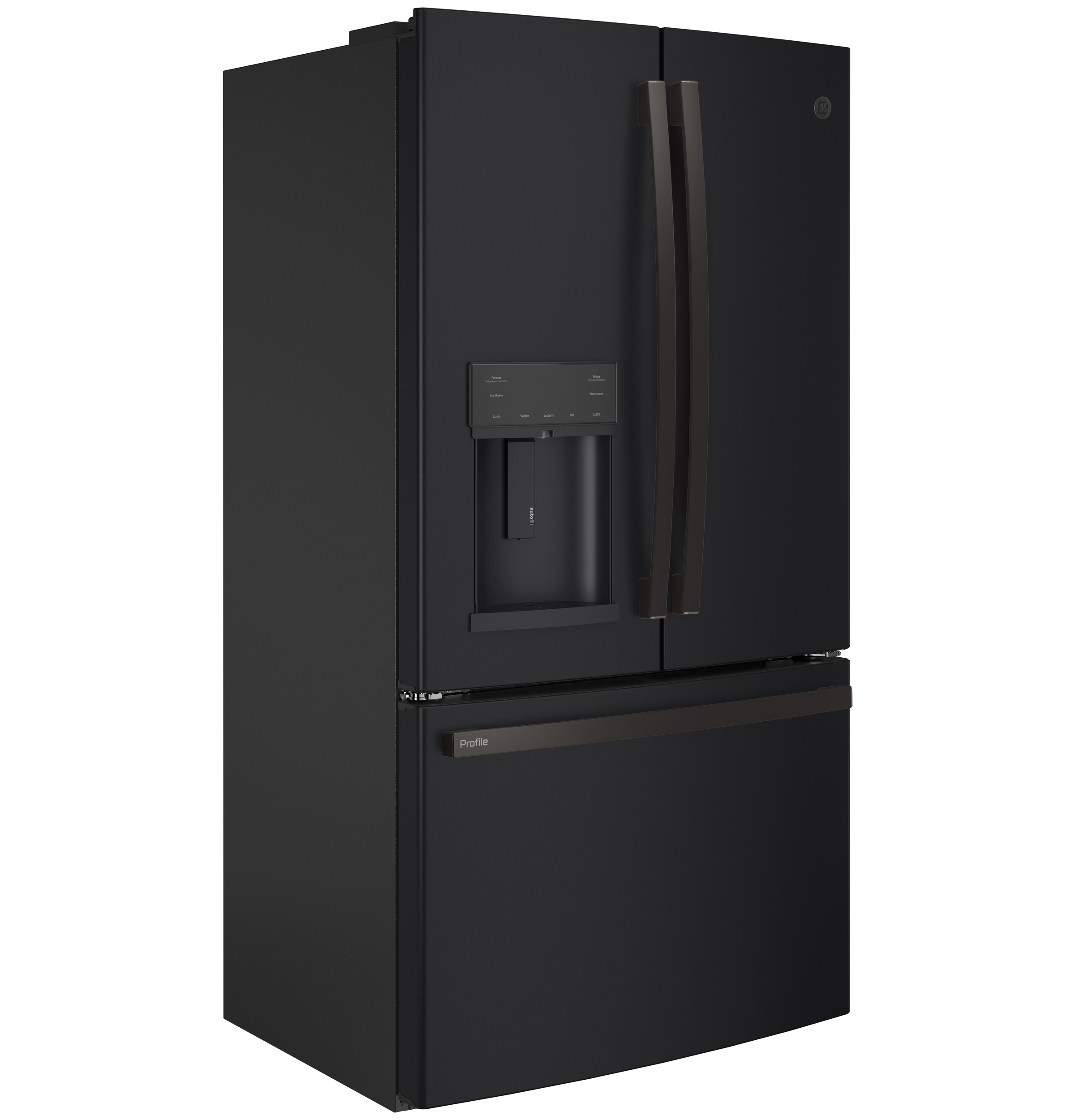 Model: PYE22KELDS | GE Profile GE Profile™ Series ENERGY STAR® 22.1 Cu. Ft. Counter-Depth French-Door Refrigerator with Hands-Free AutoFill