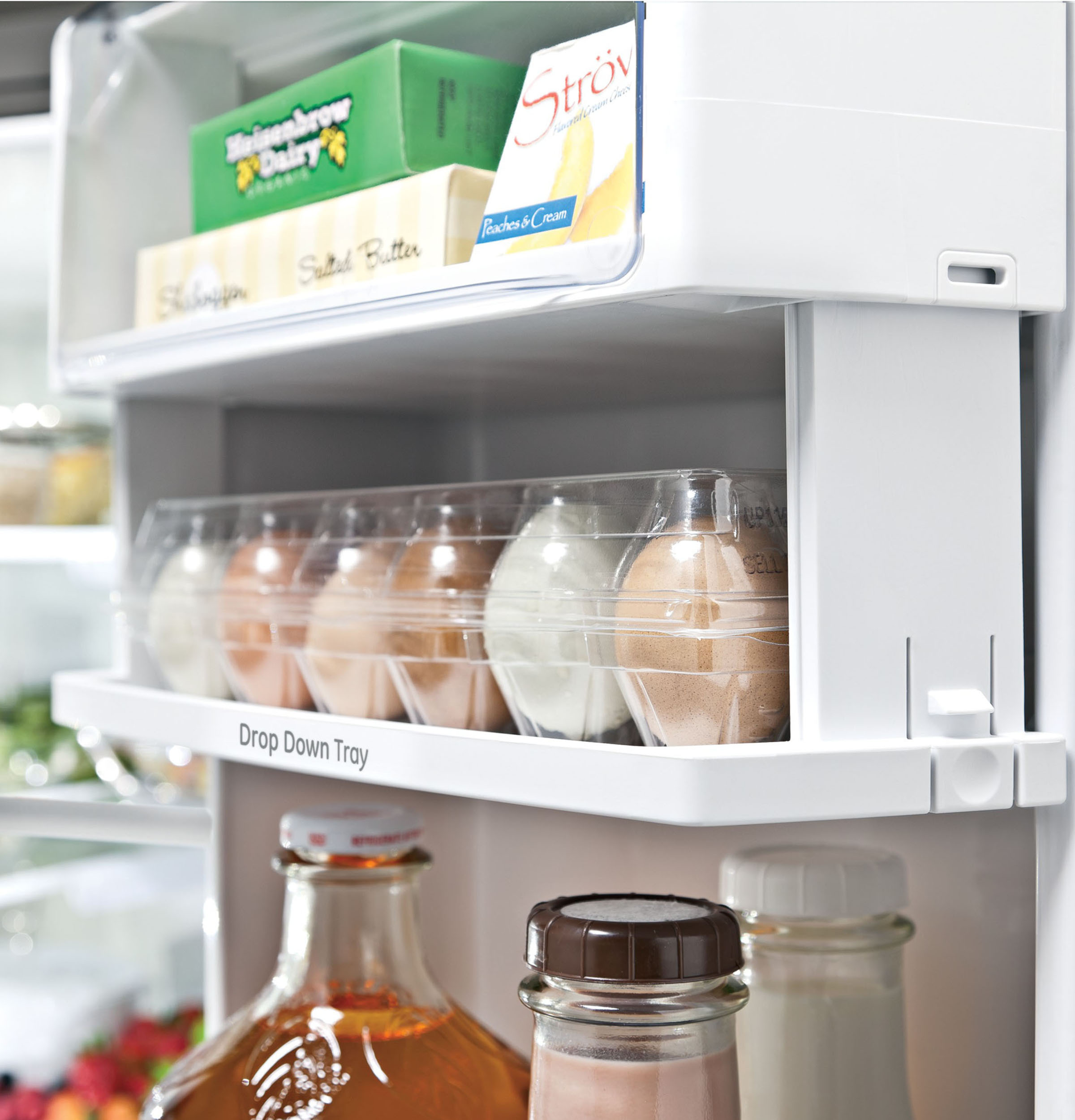 Model: PYE22KELDS | GE Profile GE Profile™ Series ENERGY STAR® 22.1 Cu. Ft. Counter-Depth French-Door Refrigerator with Hands-Free AutoFill