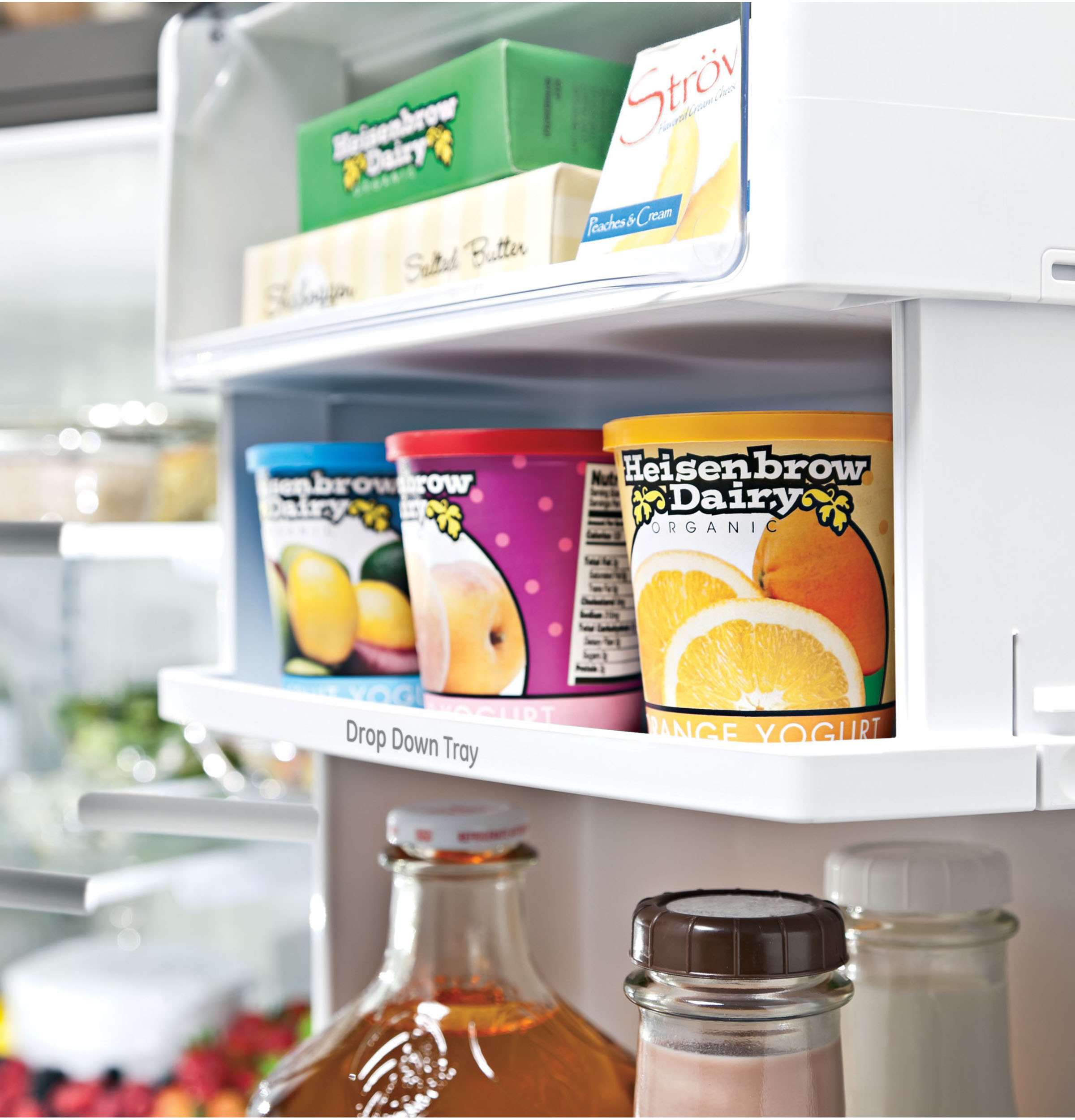 Model: PYE22KELDS | GE Profile GE Profile™ Series ENERGY STAR® 22.1 Cu. Ft. Counter-Depth French-Door Refrigerator with Hands-Free AutoFill