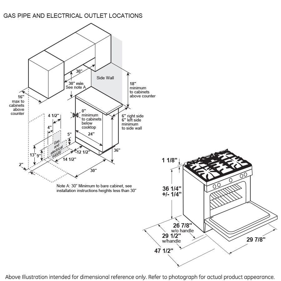 Model: PGS930BPTS | GE Profile GE Profile™ 30" Smart Slide-In Front-Control Gas Range with No Preheat Air Fry