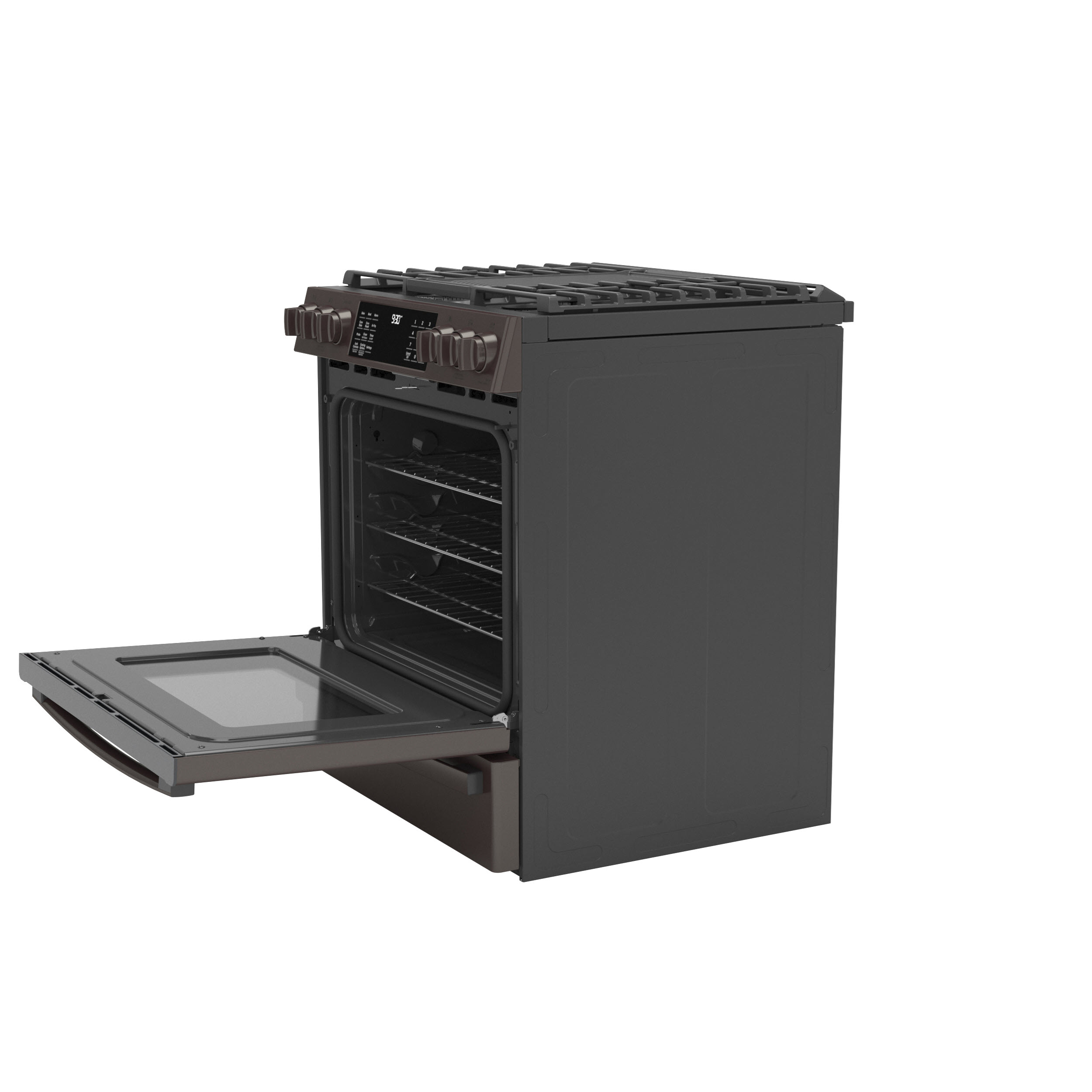 Model: PGS930BPTS | GE Profile GE Profile™ 30" Smart Slide-In Front-Control Gas Range with No Preheat Air Fry