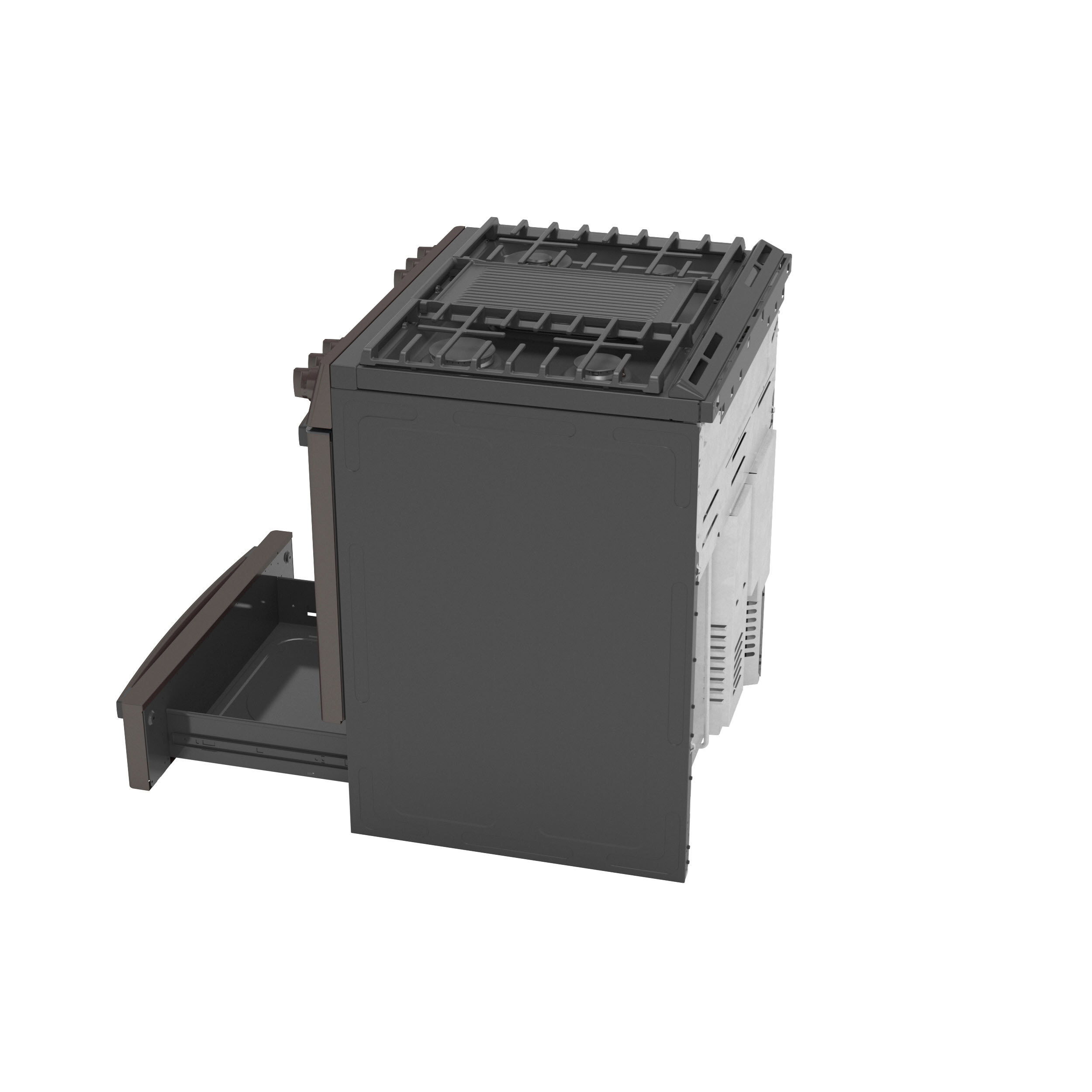 Model: PGS930BPTS | GE Profile GE Profile™ 30" Smart Slide-In Front-Control Gas Range with No Preheat Air Fry