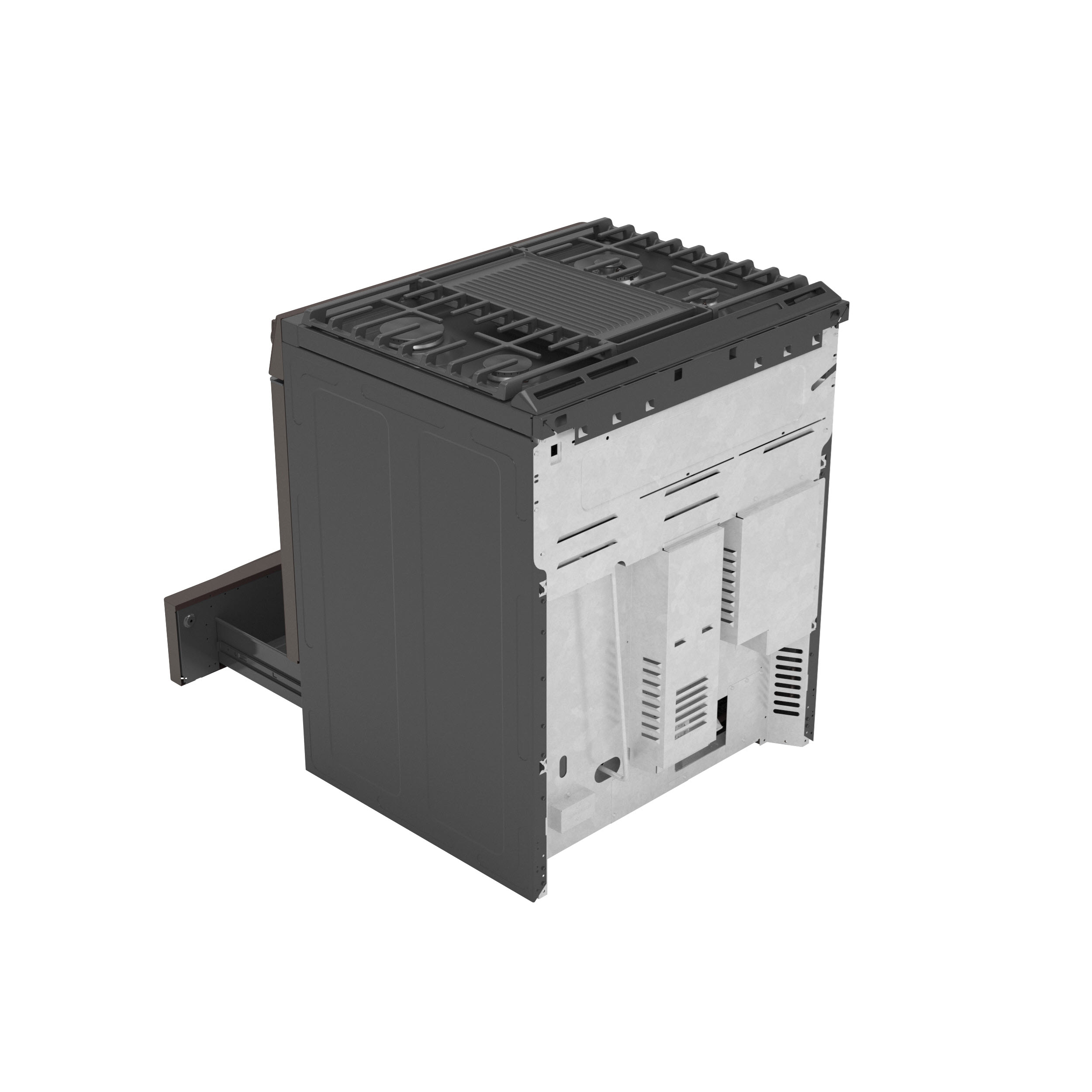Model: PGS930BPTS | GE Profile GE Profile™ 30" Smart Slide-In Front-Control Gas Range with No Preheat Air Fry
