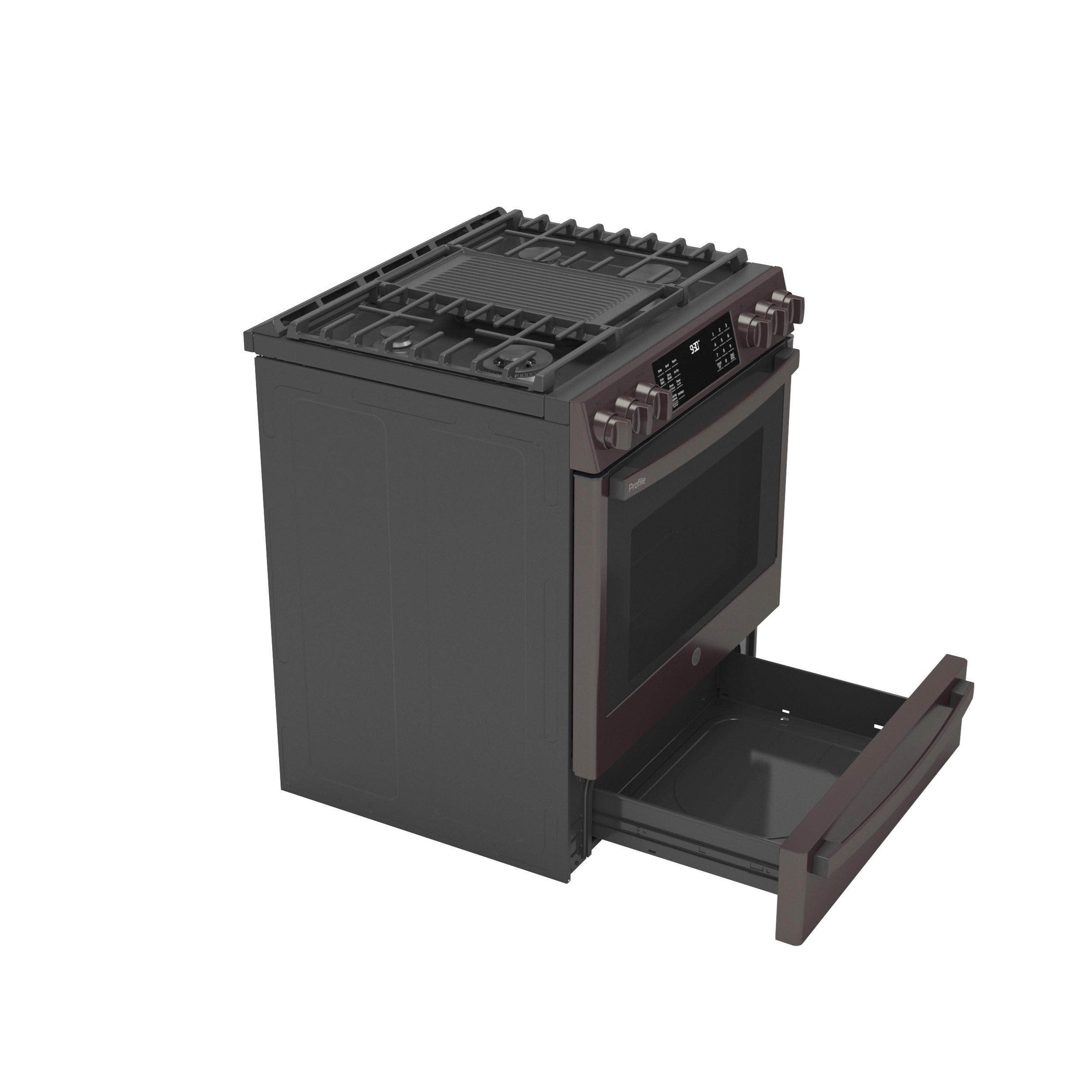 Model: PGS930BPTS | GE Profile GE Profile™ 30" Smart Slide-In Front-Control Gas Range with No Preheat Air Fry