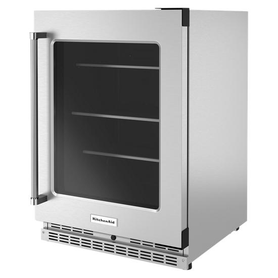 KitchenAid KURR314KSS 24" Undercounter Refrigerator with Glass Door