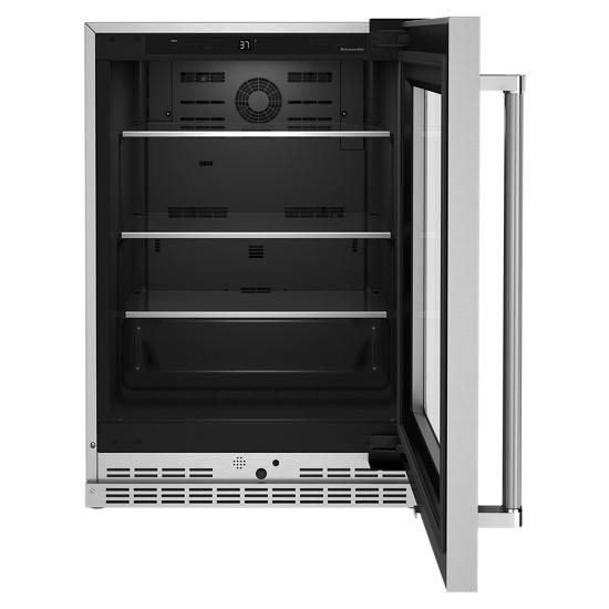 KitchenAid KURR314KSS 24" Undercounter Refrigerator with Glass Door