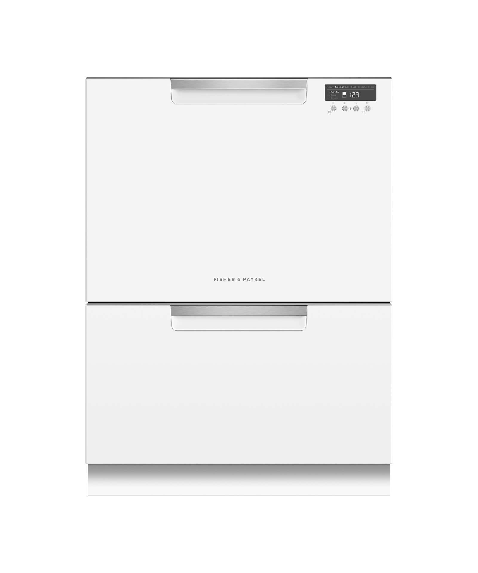 Fisher and Paykel Double DishDrawer™, 14 Place Settings, Sanitize (Tall)