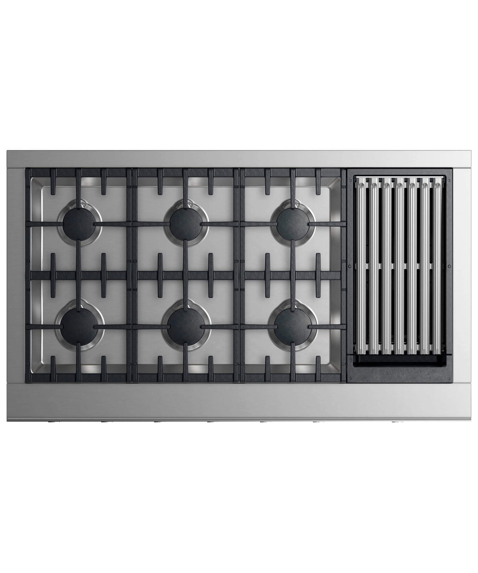 Fisher and Paykel Gas Rangetop 48" 6 burners with grill