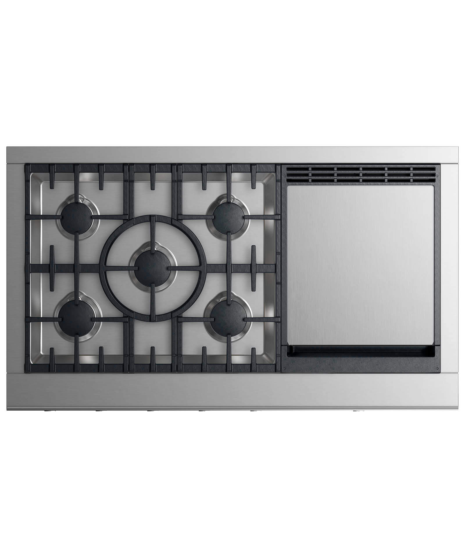 Fisher and Paykel Gas Rangetop 48", 5 burners with griddle