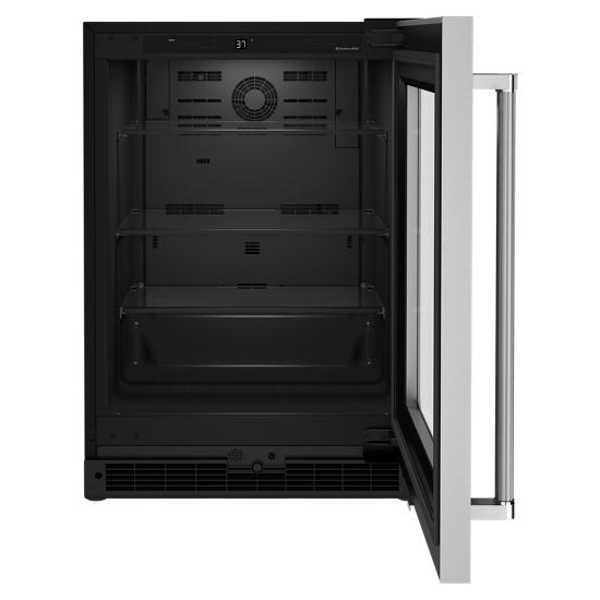 KitchenAid KURR214KSB 24" Undercounter Refrigerator with Glass Door