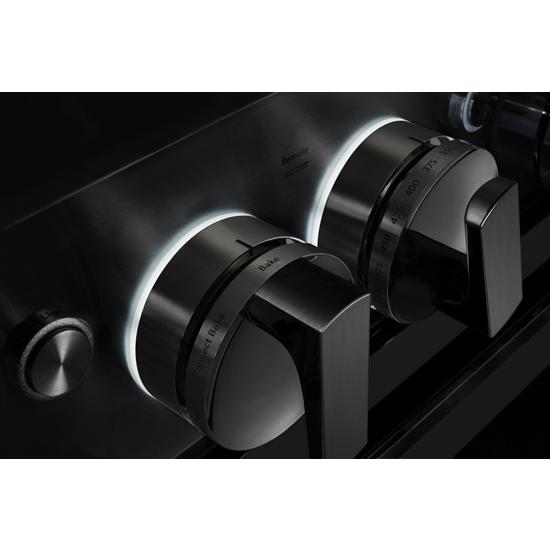 Model: JDRP848HM | Jenn-Air NOIR™ 48" Dual-Fuel Professional Range with Dual Chrome-Infused Griddles