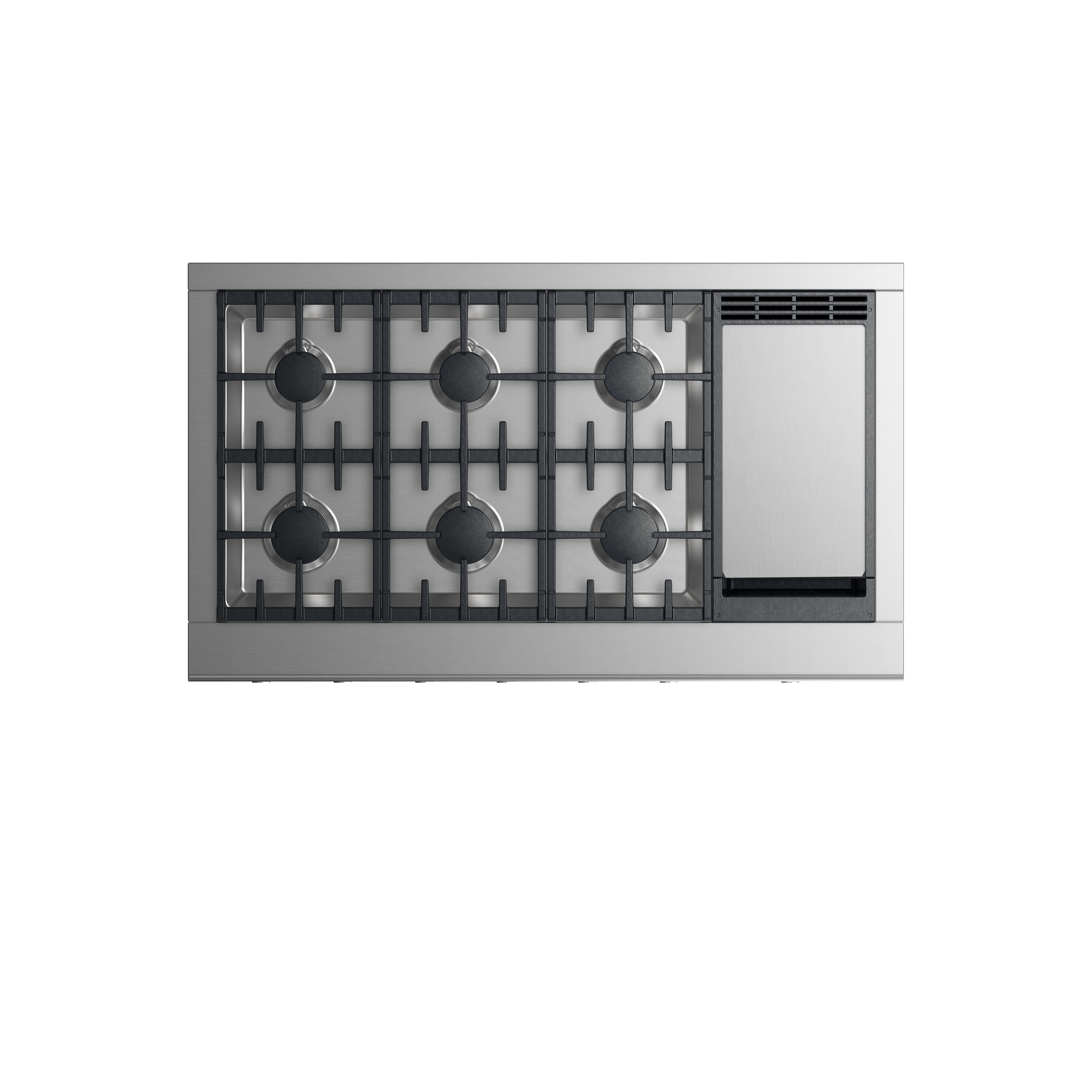 Model: CPV2-486GD-N_N | Fisher and Paykel Gas Rangetop 48", 6 burners with griddle