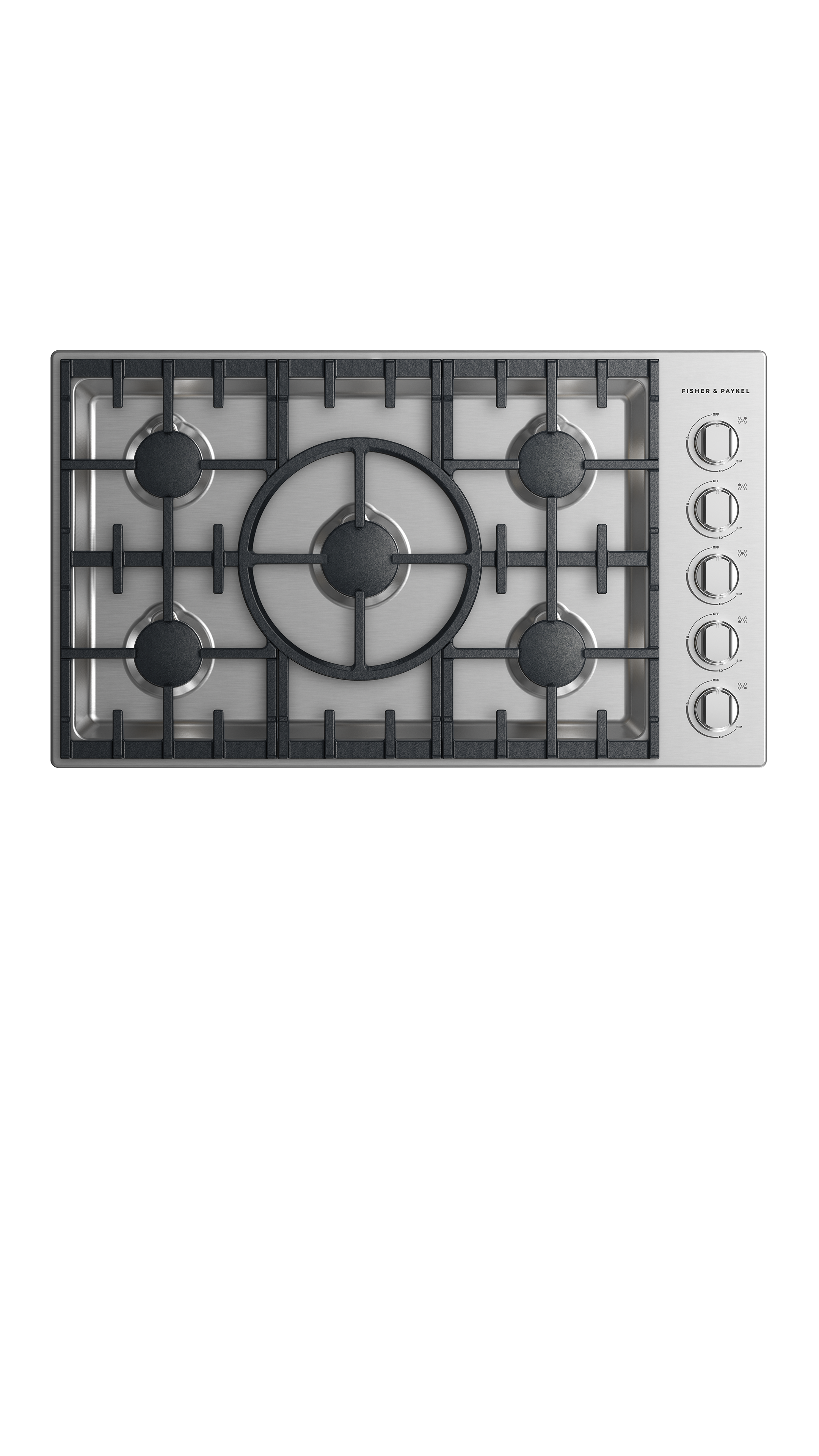 Model: CDV2-365-L_N | Fisher and Paykel Gas Cooktop 36", 5 burner (LPG)