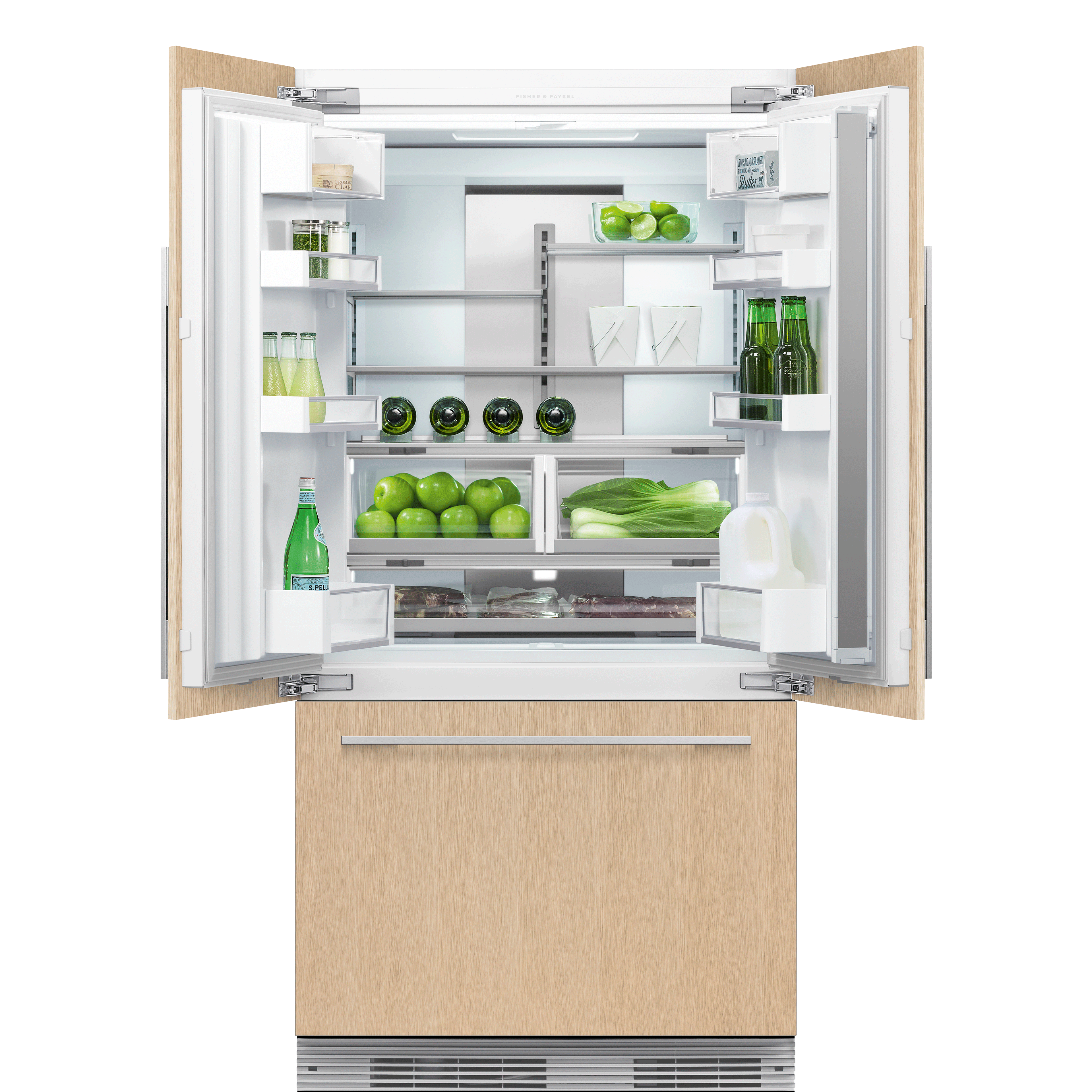 Model: RS36A72J1_N | Fisher and Paykel Integrated French Door Refrigerator Freezer, 36", 16.8 cu ft, Panel Ready, Ice