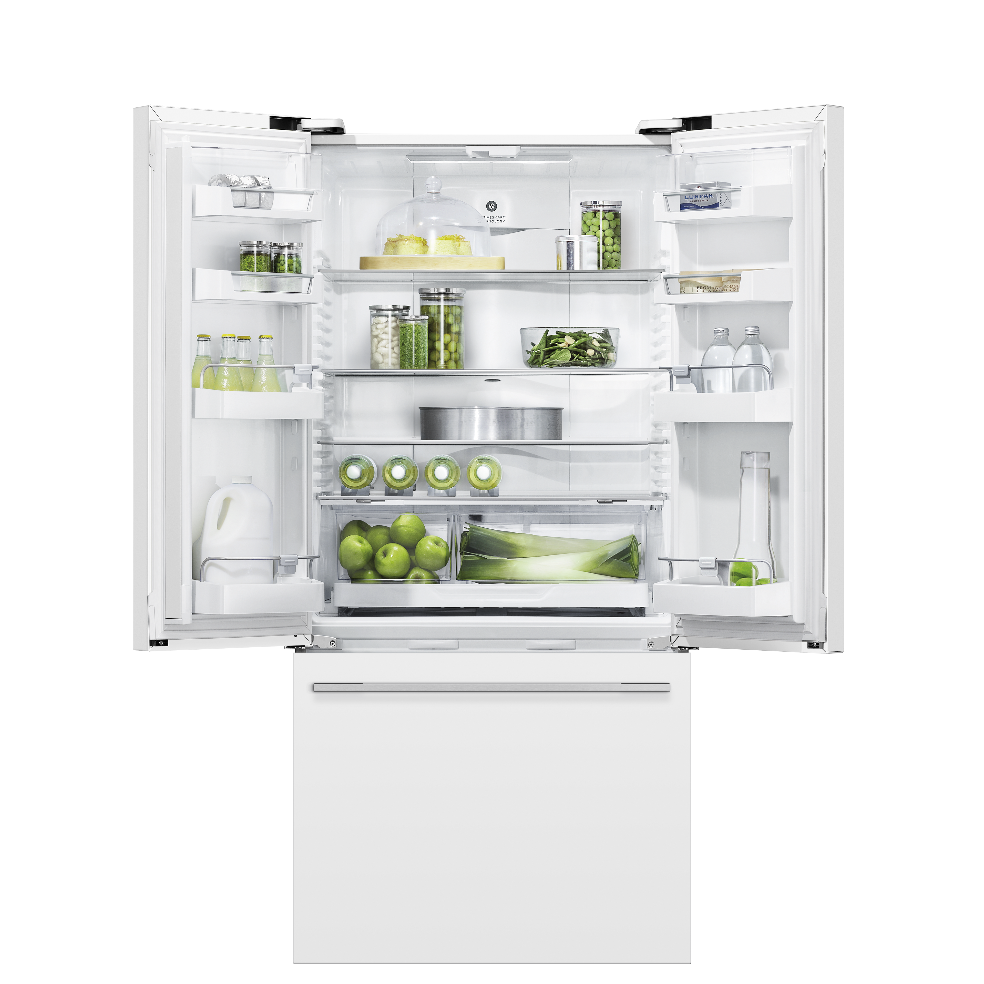 Model: RF170ADW5_N | Fisher and Paykel French Door Refrigerator 17 cu ft