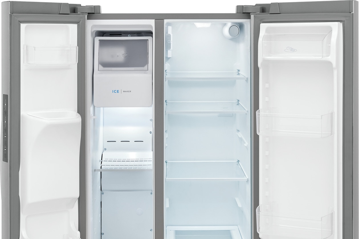 Model: FRSS2323AS | Frigidaire 22 Cu. Ft. 33" Standard Depth Side by Side Refrigerator