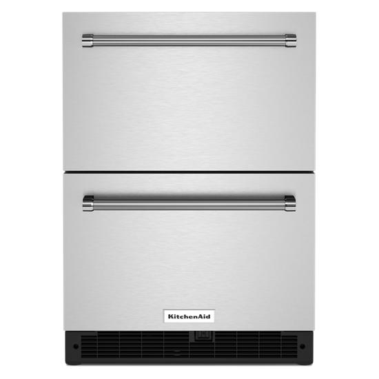 KitchenAid KUDR204KSB 24" Stainless Steel Undercounter Double