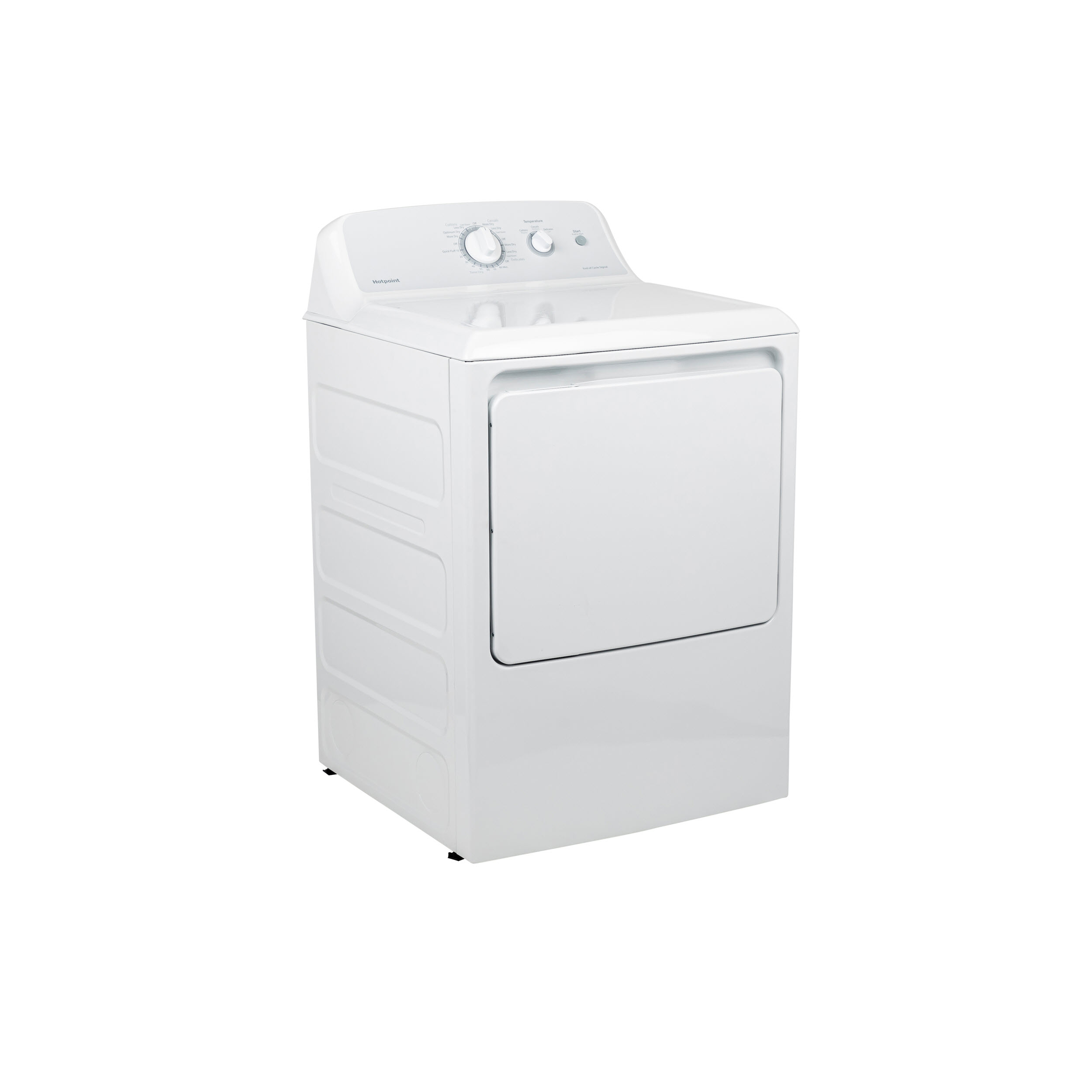 Hotpoint HTX24EASKWS Hotpoint® 6.2 cu. ft. Capacity aluminized alloy Electric Dryer