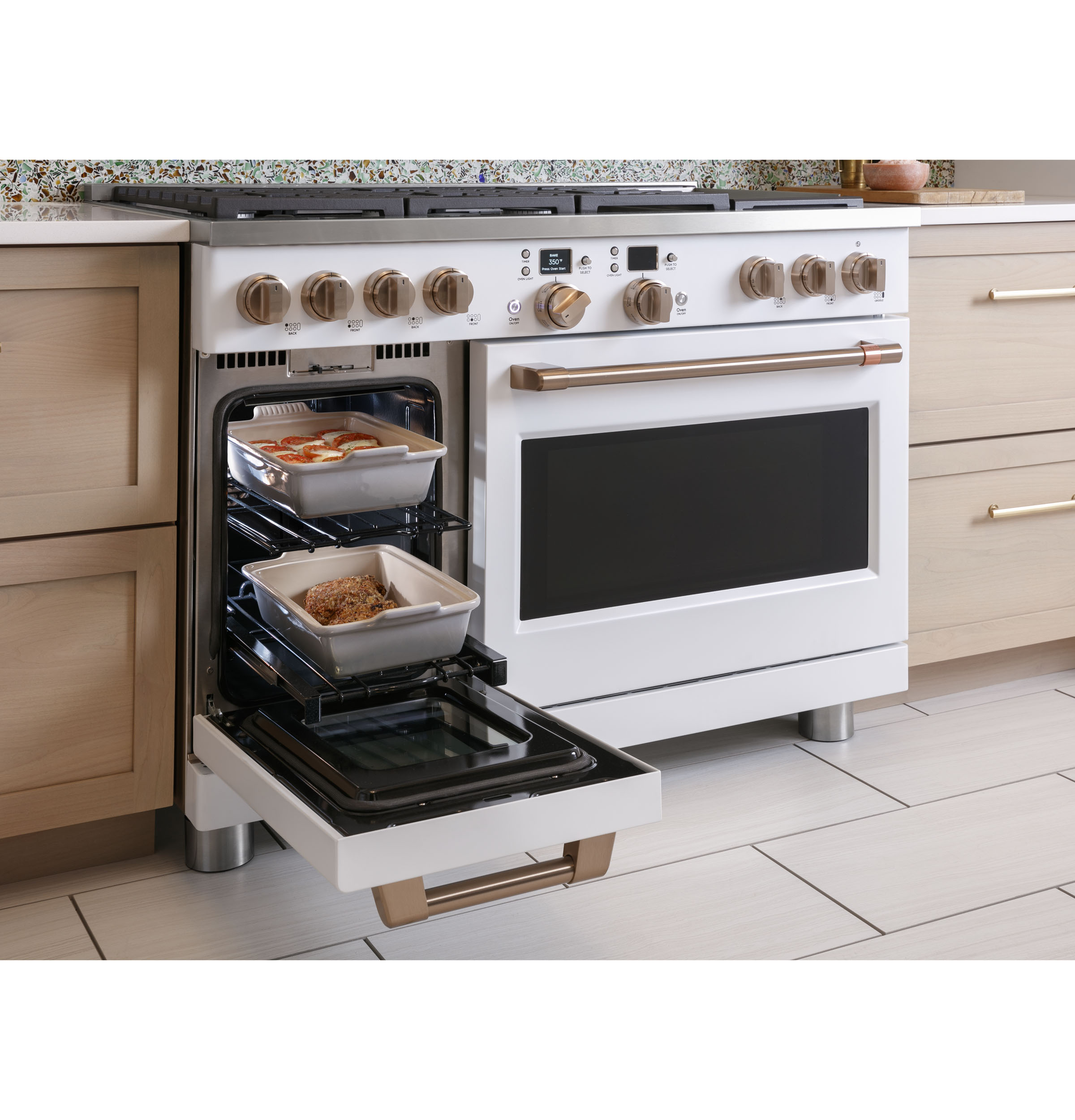 Cafe C2Y486P4TW2 Café™ 48" Smart DualFuel CommercialStyle Range