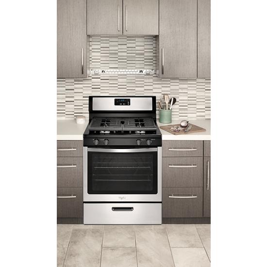 Whirlpool WFG320M0BS Whirlpool® 5.1 Cu. Ft. Freestanding 4Burner