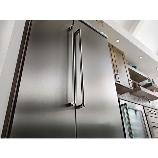 Kitchenaid Kbsn608ess 30 0 Cu Ft 48 Inch Width Built In Side By Side Refrigerator With Printshield Finish Kbsn608ess Appliance Direct