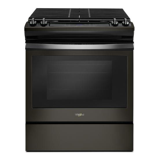 Whirlpool 5.0 cu. ft. Front Control Gas Range with Cast-Iron Grates