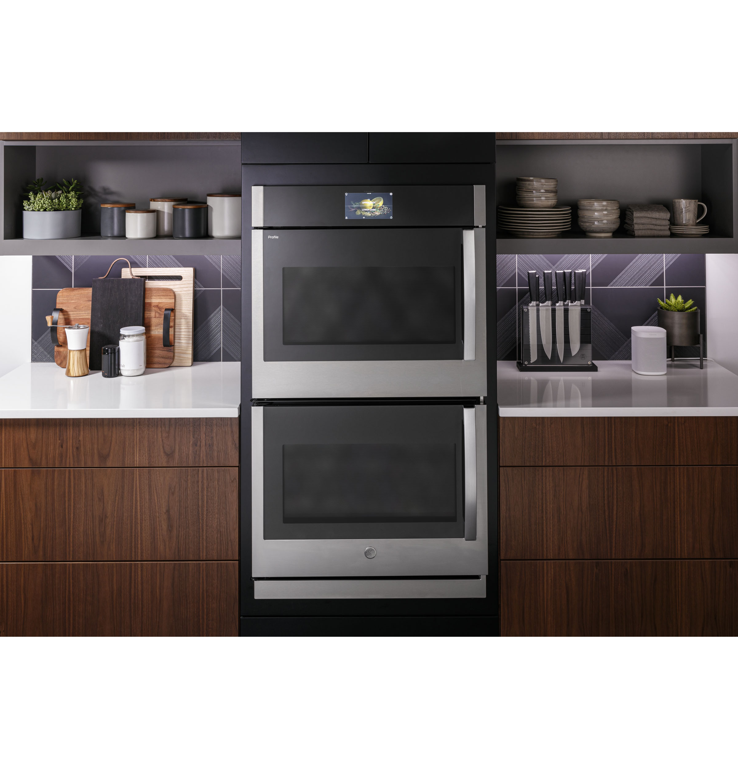 GE Profile PTD700LSNSS GE Profile™ 30" Smart BuiltIn Convection Double Wall Oven with Left
