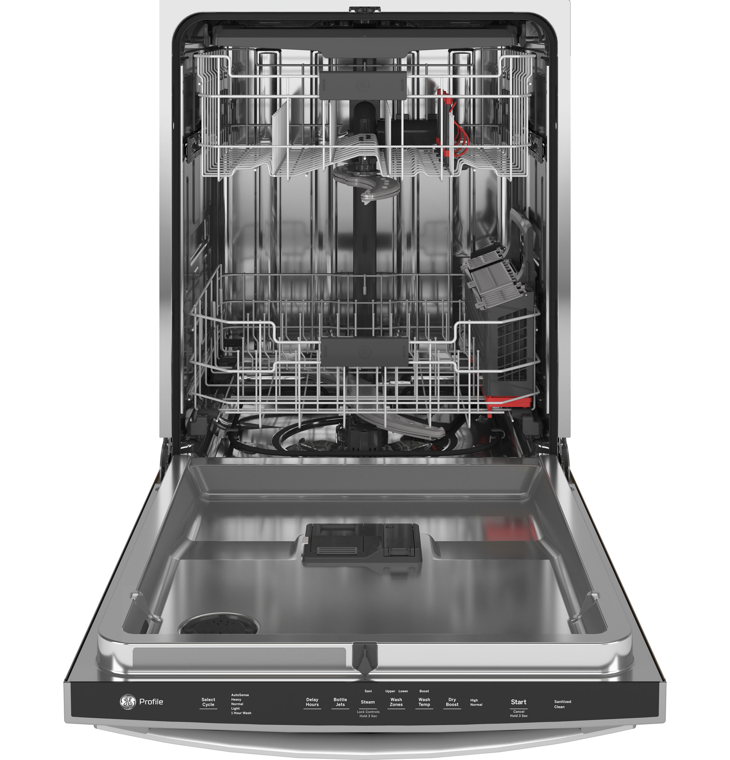Model: PDT715SMNES | GE Profile GE Profile™ Top Control with Stainless Steel Interior Dishwasher with Sanitize Cycle & Dry Boost with Fan Assist