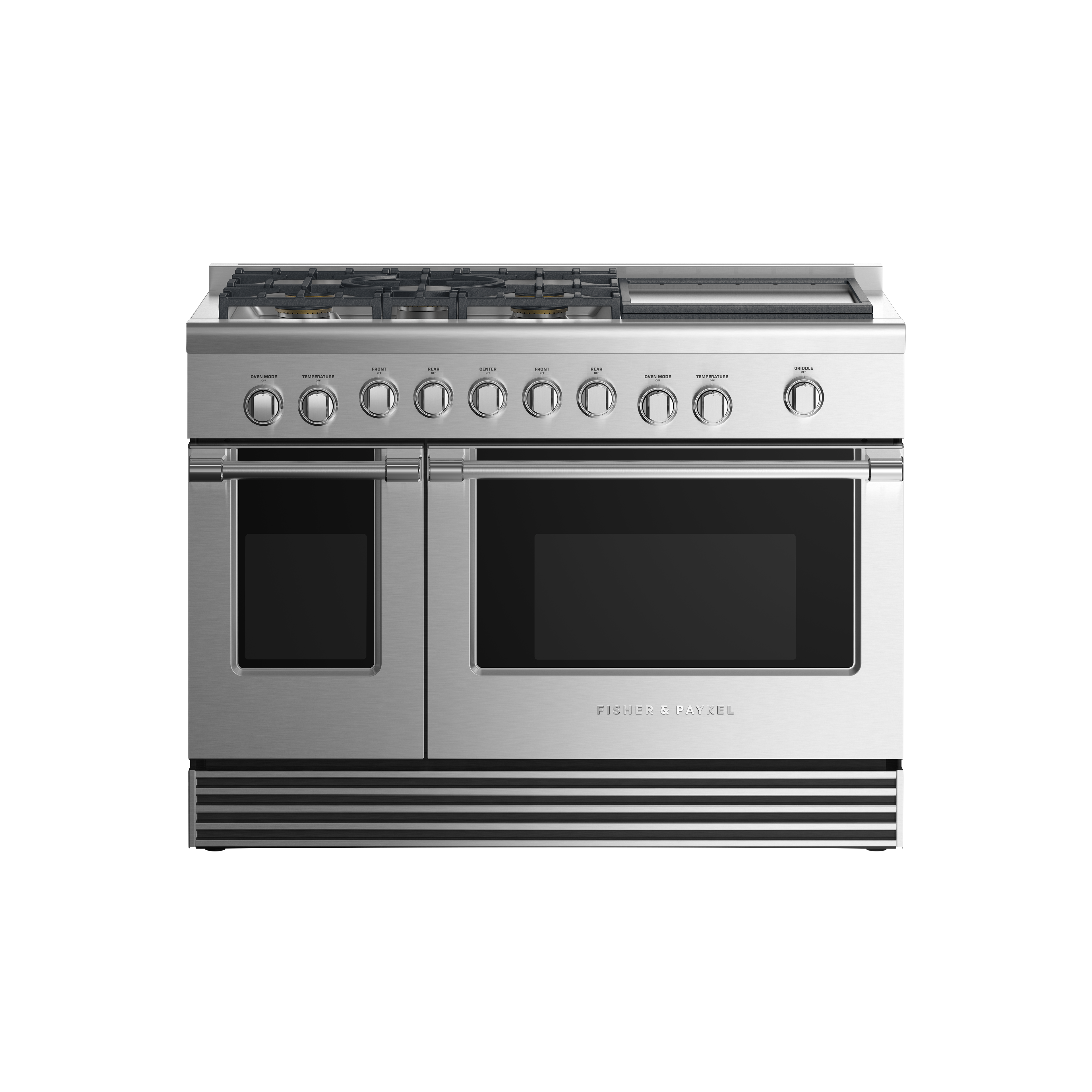 Fisher and Paykel Gas Range, 48", 5 Burners with Griddle