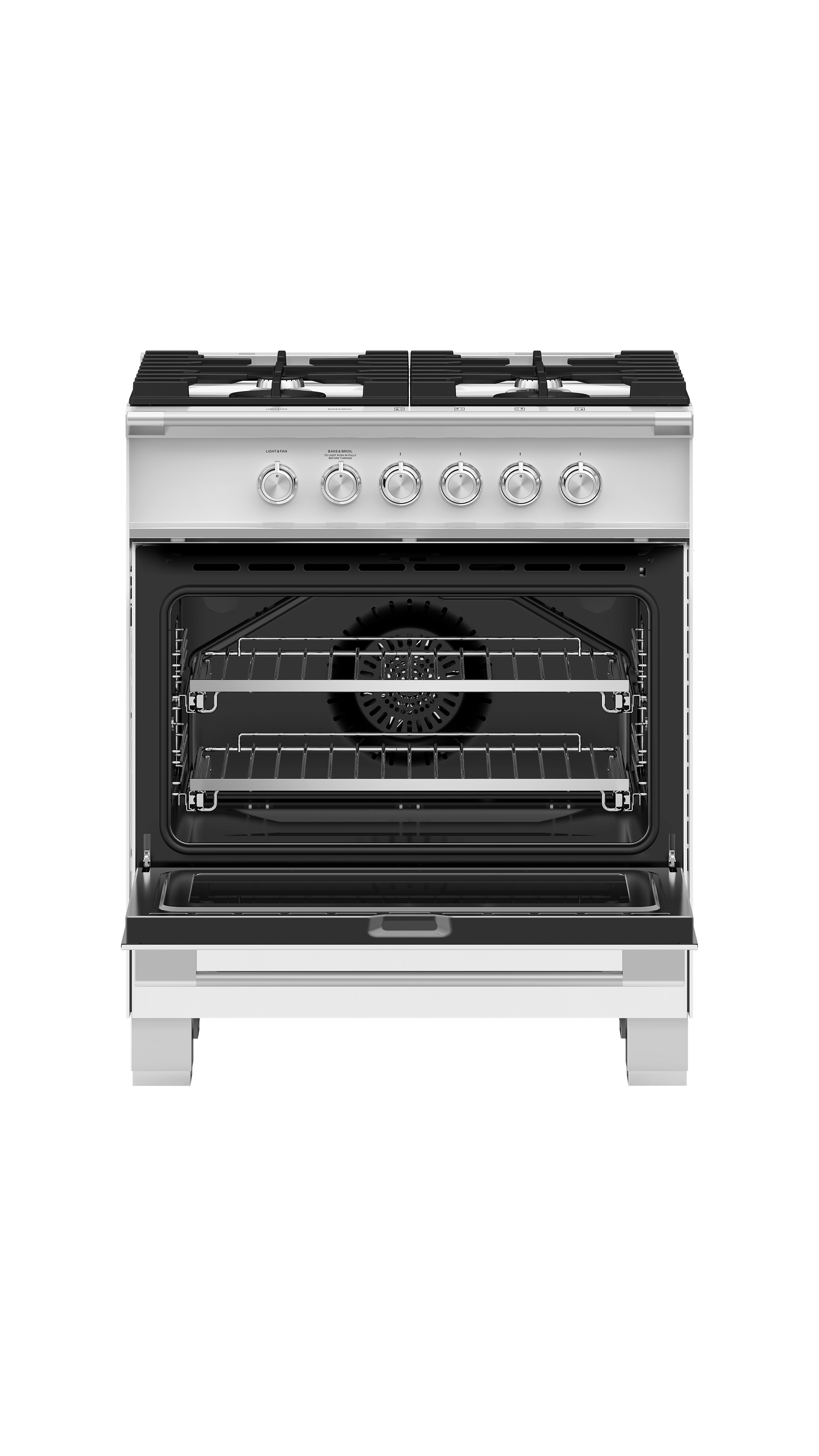 Fisher and Paykel Gas Range, 30", 4 Burners