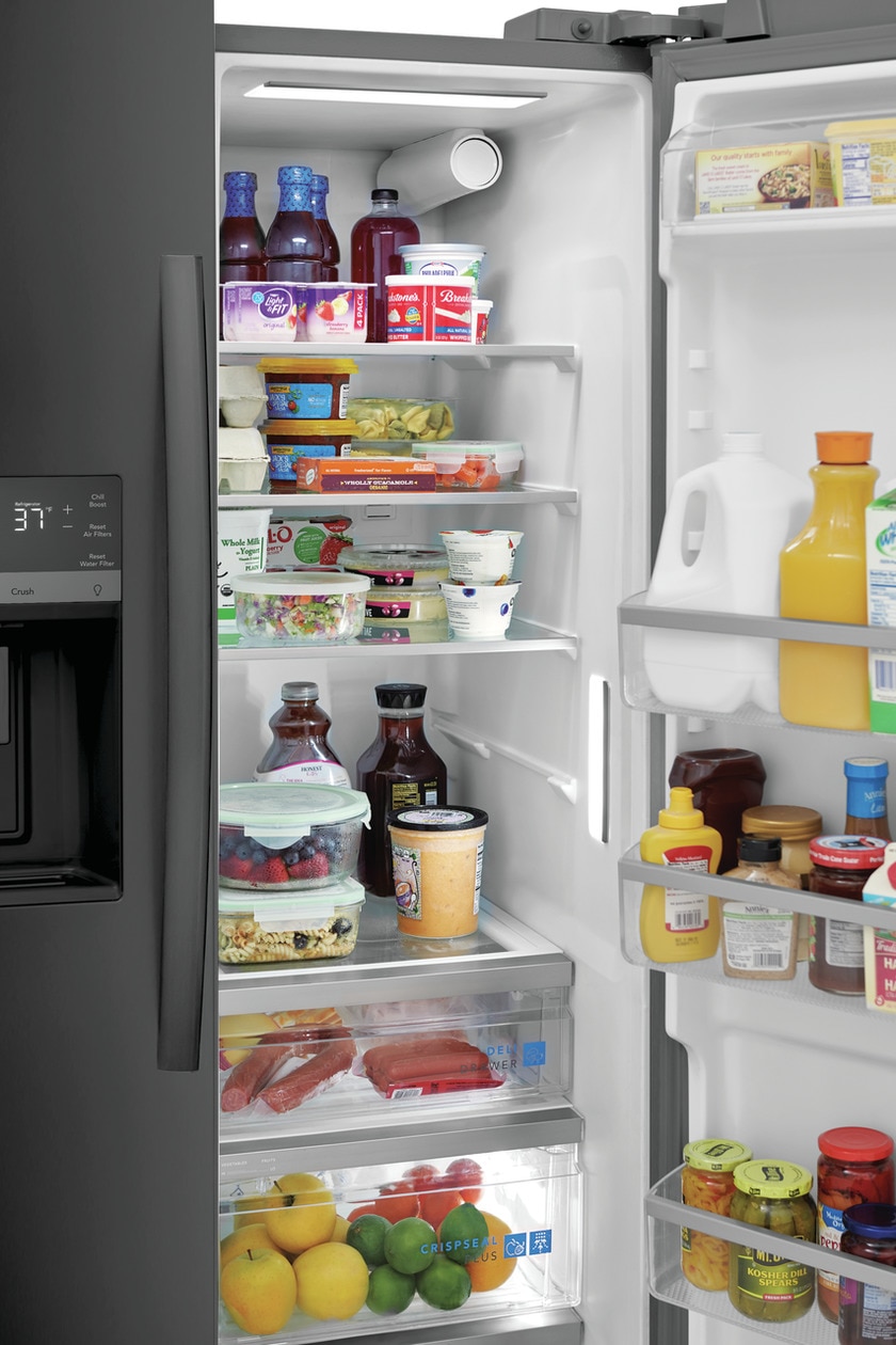 Model: GRSS2652AD | Frigidaire Gallery 26 Cu. Ft. 36" Standard Depth Side by Side Refrigerator